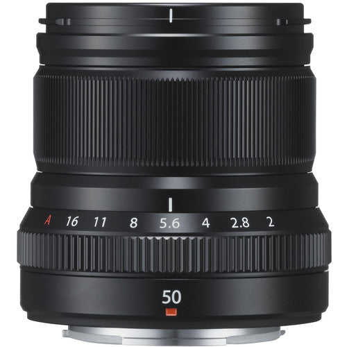 Fujifilm XF 50mm f/2 R WR Lens - Black Weather-Resistant Prime Lens for Portrait & Street Photography | Compatible with Fujifilm X-Mount Cameras