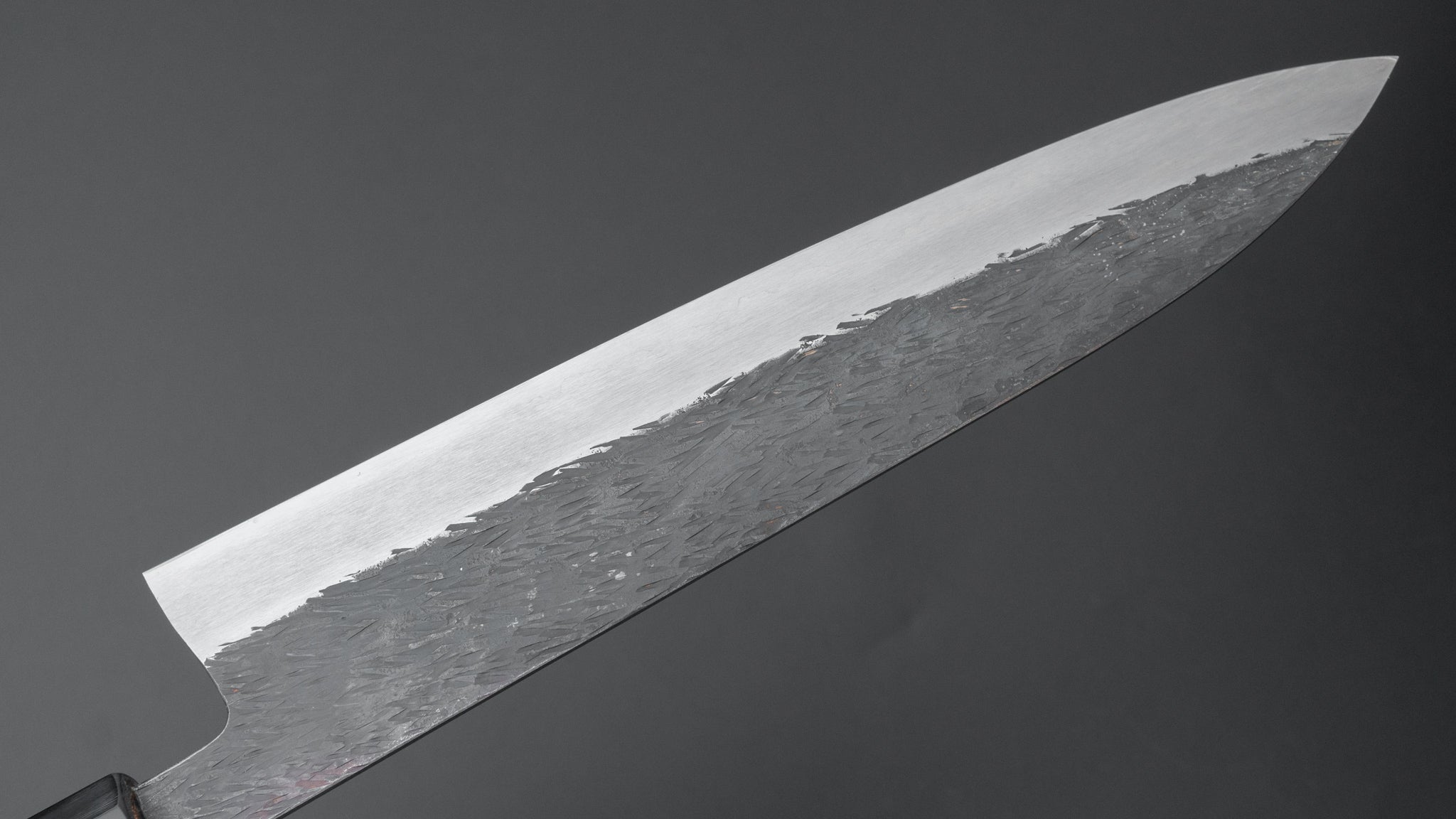 Premium Isamitsu Blue Super Stainless Clad Kurouchi Gyuto Chef Knife 240mm with Taihei Zebrawood Handle - Japanese Kitchen Knife for Professional Chefs & Home Cooking, Perfect for Slicing, Dicing & Meat Cutting