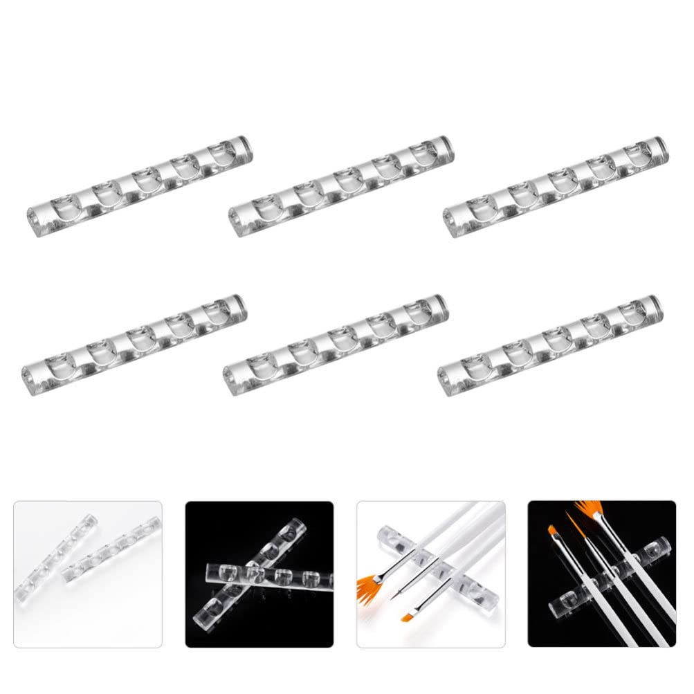 6-Piece Nail Pen Holder Set - Professional Nail Salon Organizer for Brushes, Drawing Pens & Manicure Tools | Perfect for Nail Art, Salon Storage & Home Manicure Stations