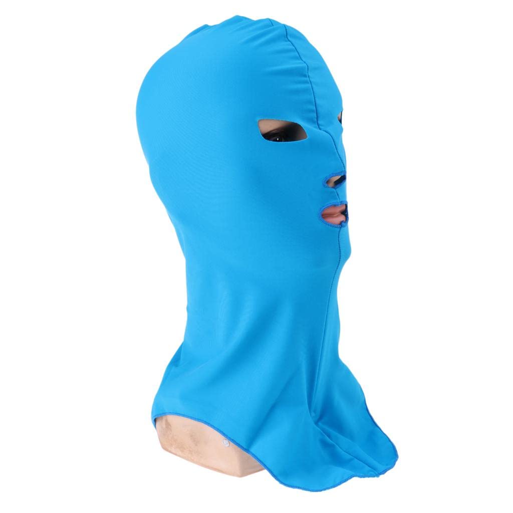 UV Protection Swim Cap with Face Mask - Waterproof Sunblock Head Hood for Swimming, Snorkeling & Outdoor Water Activities
