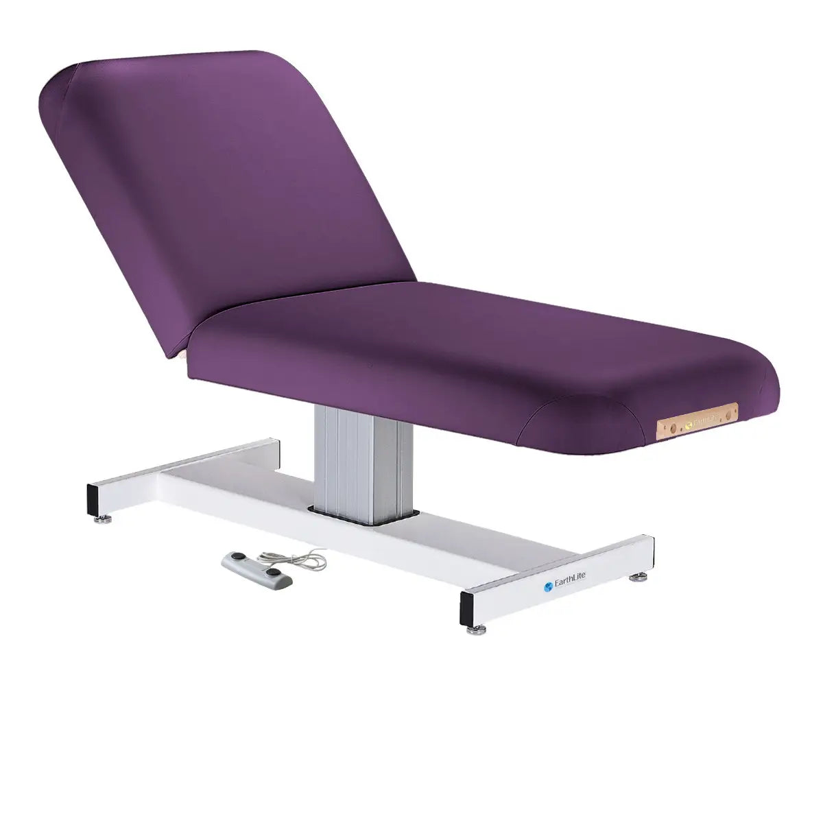 Earthlite Everest Pedestal Electric Lift Massage Table - Professional Adjustable Height Treatment Bed for Chiropractic, Spa & Physical Therapy - Perfect for Clinics, Wellness Centers & Home Use