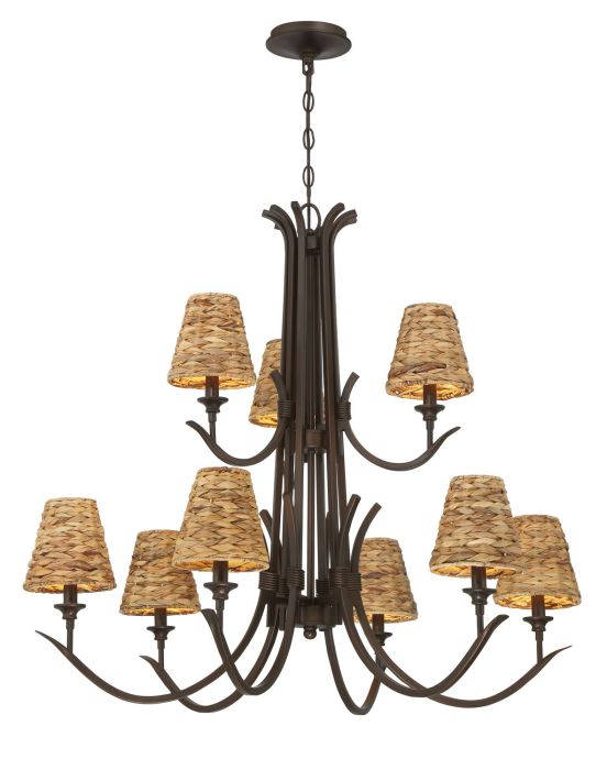 Craftmade Kokomo 9-Light Chandelier - Elegant Crystal Ceiling Light Fixture for Dining Room, Living Room & Bedroom Decor