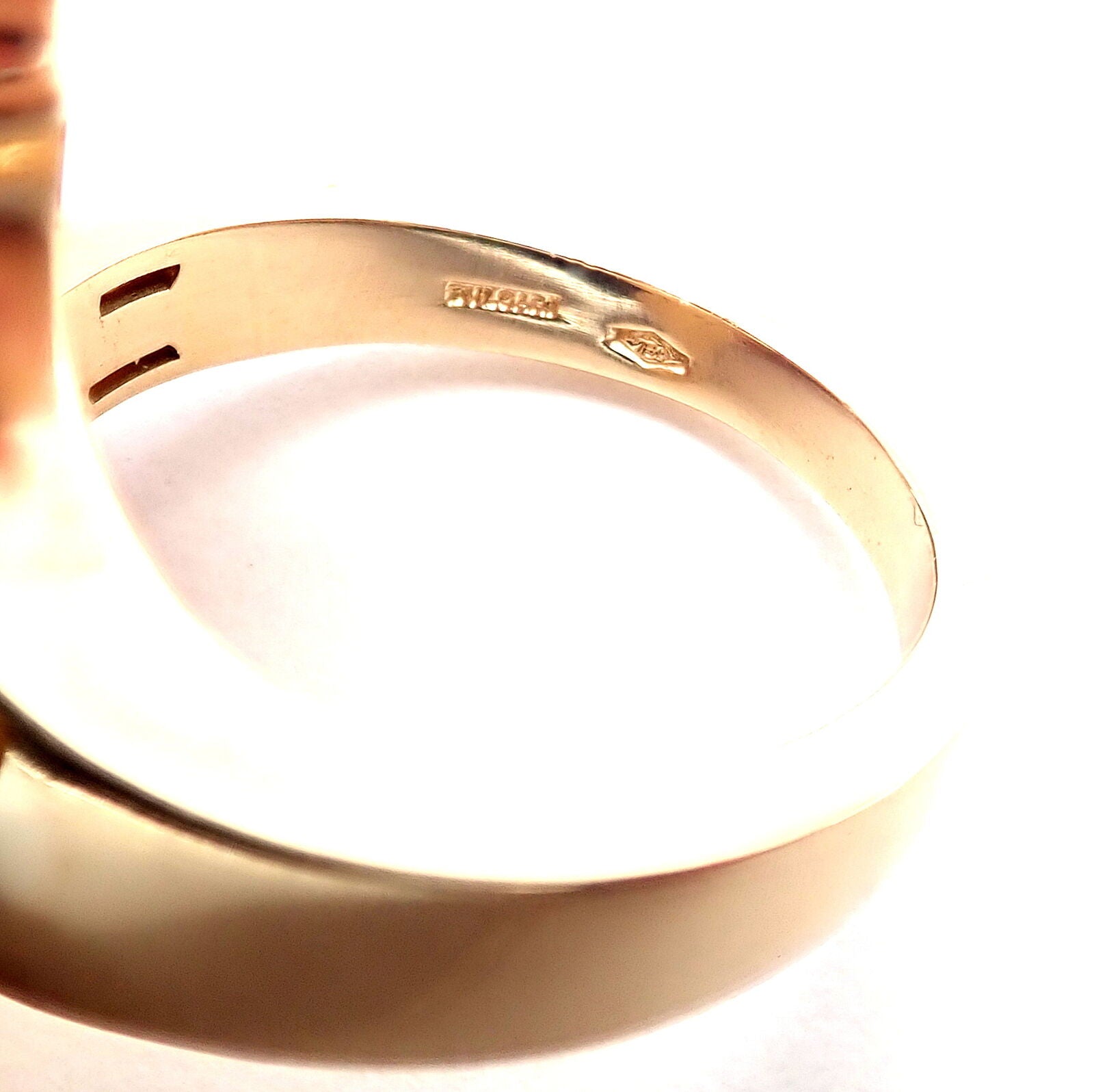 Authentic Bvlgari Bulgari Cicladi 18k Yellow Gold Large Ring for Women - Luxury Statement Jewelry for Weddings, Parties & Special Occasions