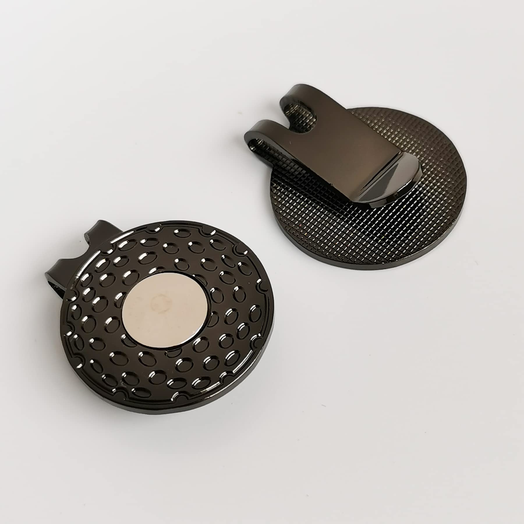 Magnetic Golf Hat Clips - 4/6/8 PCS Ball Marker Holders for Golf Gloves, Hats, Bags, Caps, Visors & Belts (Black, Bronze) | Perfect Golf Accessories for Players & Gifts
