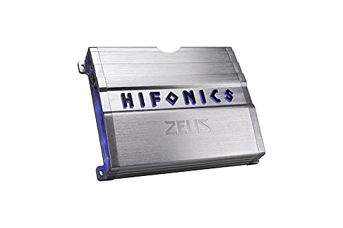 Hifonics ZG-600.4 Zeus Gamma 4 Channel 600W Super A/B Class Car Amplifier with Subwoofer, Speakers & 4 Gauge Kit - Includes Gravity Magnet Phone Holder (Blue) - Perfect for Car Audio Upgrades, Bass Boost & Hands-Free Driving