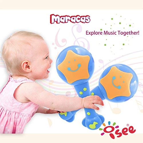 ISEE Baby Musical Toys for Toddlers - Educational Learning Instruments Set with Drums & Percussion for Boys & Girls (Blue) | Perfect for Preschool Playtime, Early Childhood Development & Sensory Exploration