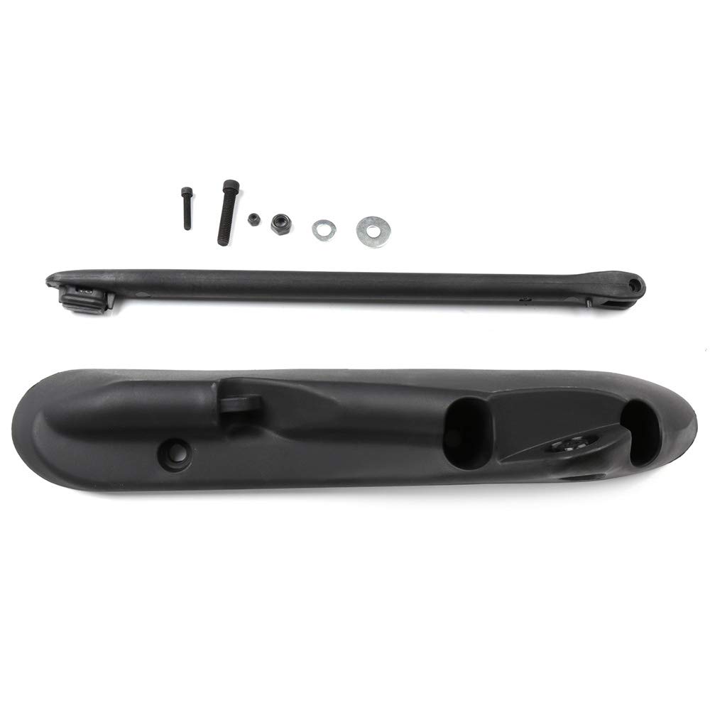 Heavy Duty Towing Mirror for International Durastar 4300 4400 7400 7600 8500 8600 Workstar Transtar Prostar Lonestar - Right Side Black Housing - Perfect for Long Haul Trucking & Towing Applications