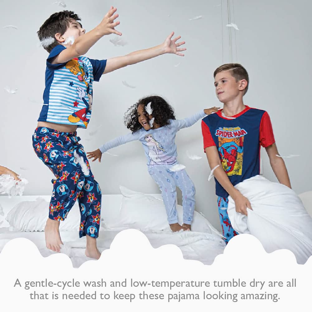 Star Wars Girls' 4-Piece Snug-Fit Cotton Pajama Set - Cute & Comfortable Sleepwear for Kids - Perfect for Bedtime, Sleepovers & Movie Nights