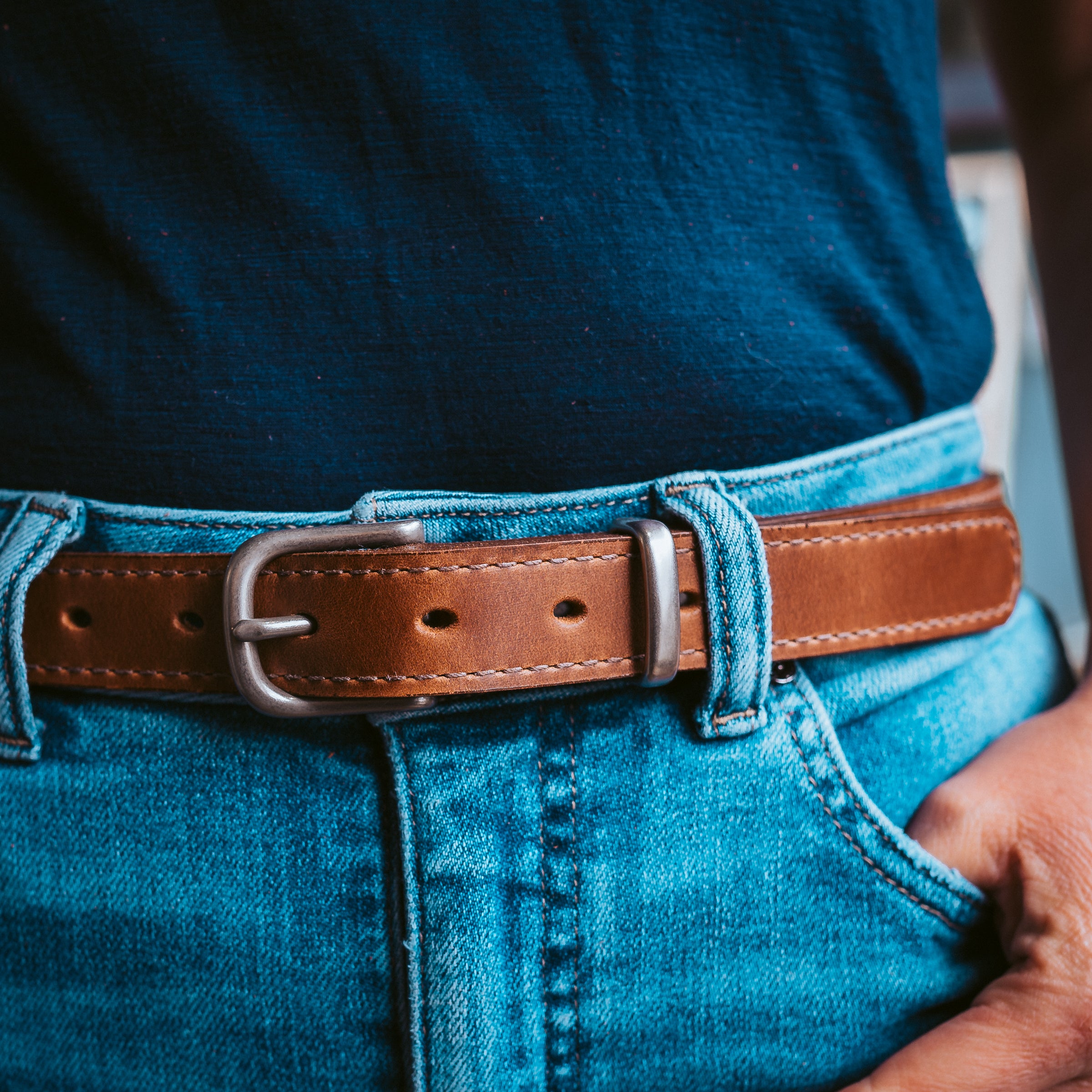 Premium Leather Vanguard Belt for Men | Genuine Leather Dress & Casual Belt | Perfect for Office, Wedding & Everyday Wear