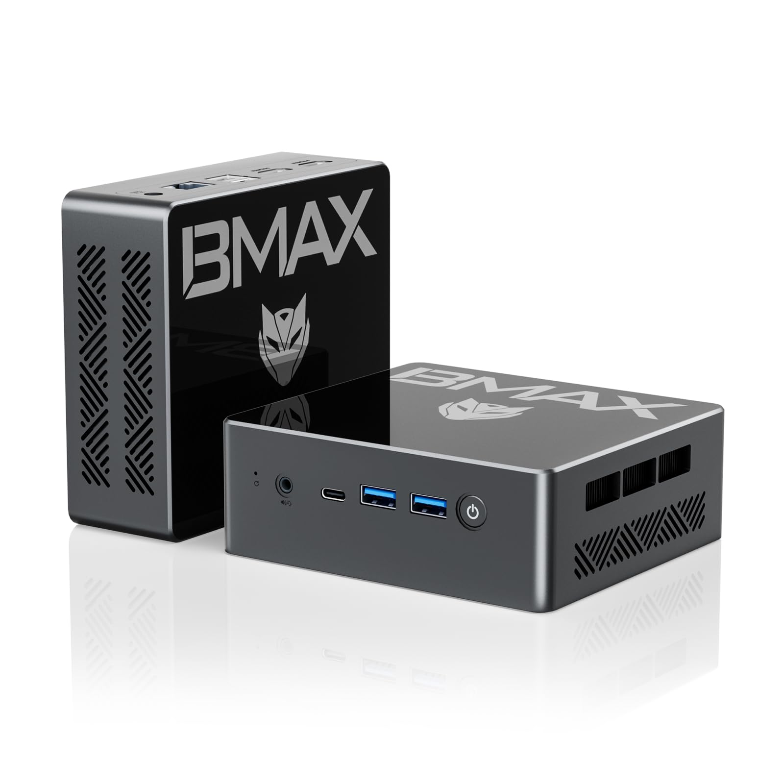 Bmax N150 Mini PC - 16GB DDR4 RAM, 512GB M.2 SSD, 4-Core up to 3.6GHz, Triple Display, 4K Support, WiFi, Type-C - Compact Desktop Computer for Business, Home & Office Use - Perfect for Multitasking, Video Editing & Remote Work