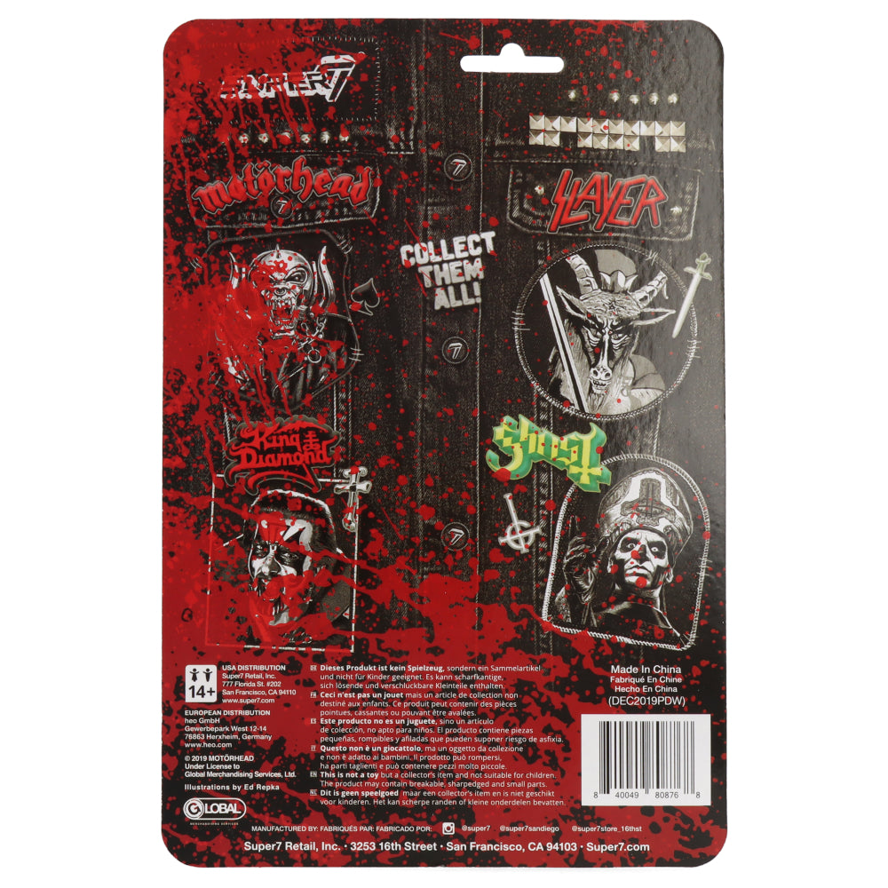 Motörhead Warpig Blood Version ReAction Figure - Collectible Rock Band Merchandise for Fans & Music Lovers - Perfect for Display, Gifts, and Rock Memorabilia Collections