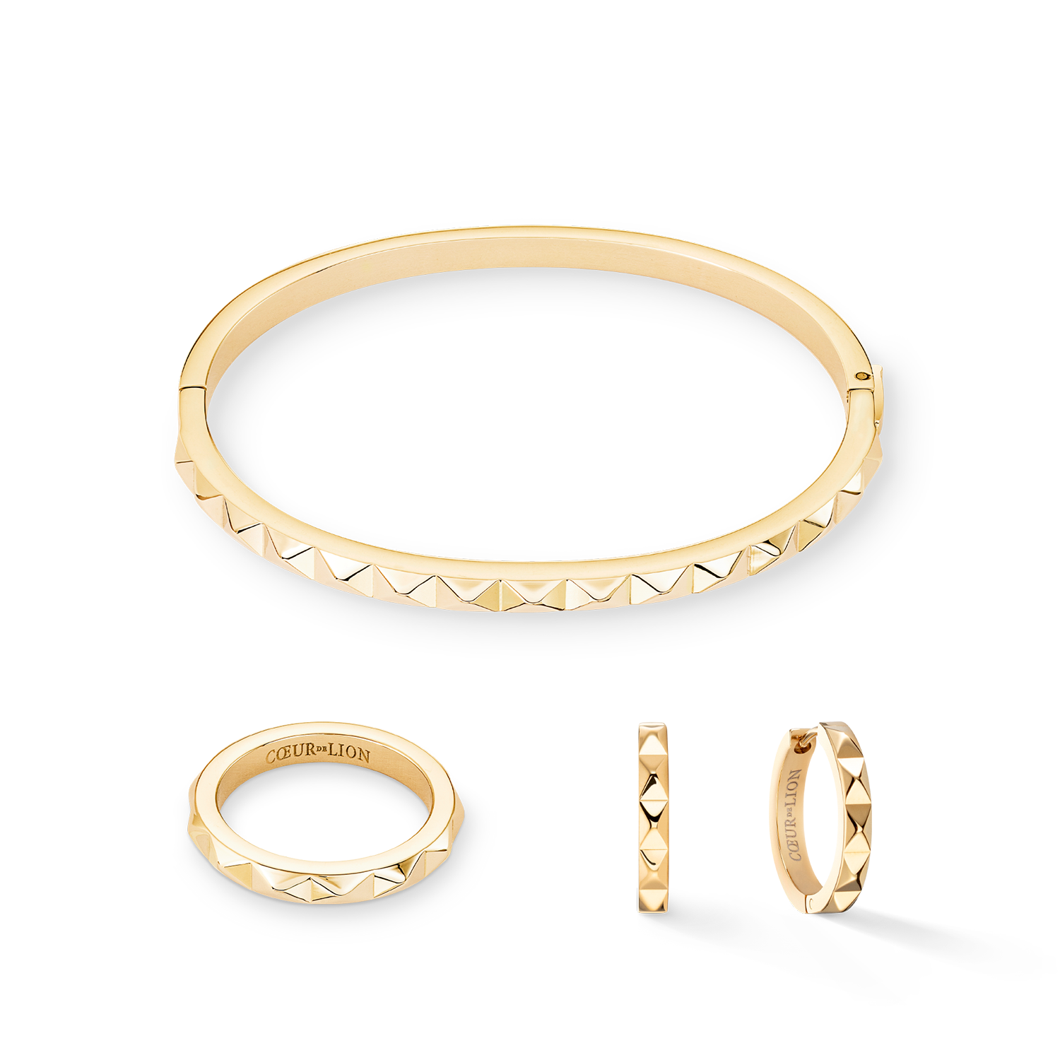 Gold Ring Spikes - Punk Gothic Jewelry for Women & Men - Perfect for Concerts, Parties & Alternative Fashion