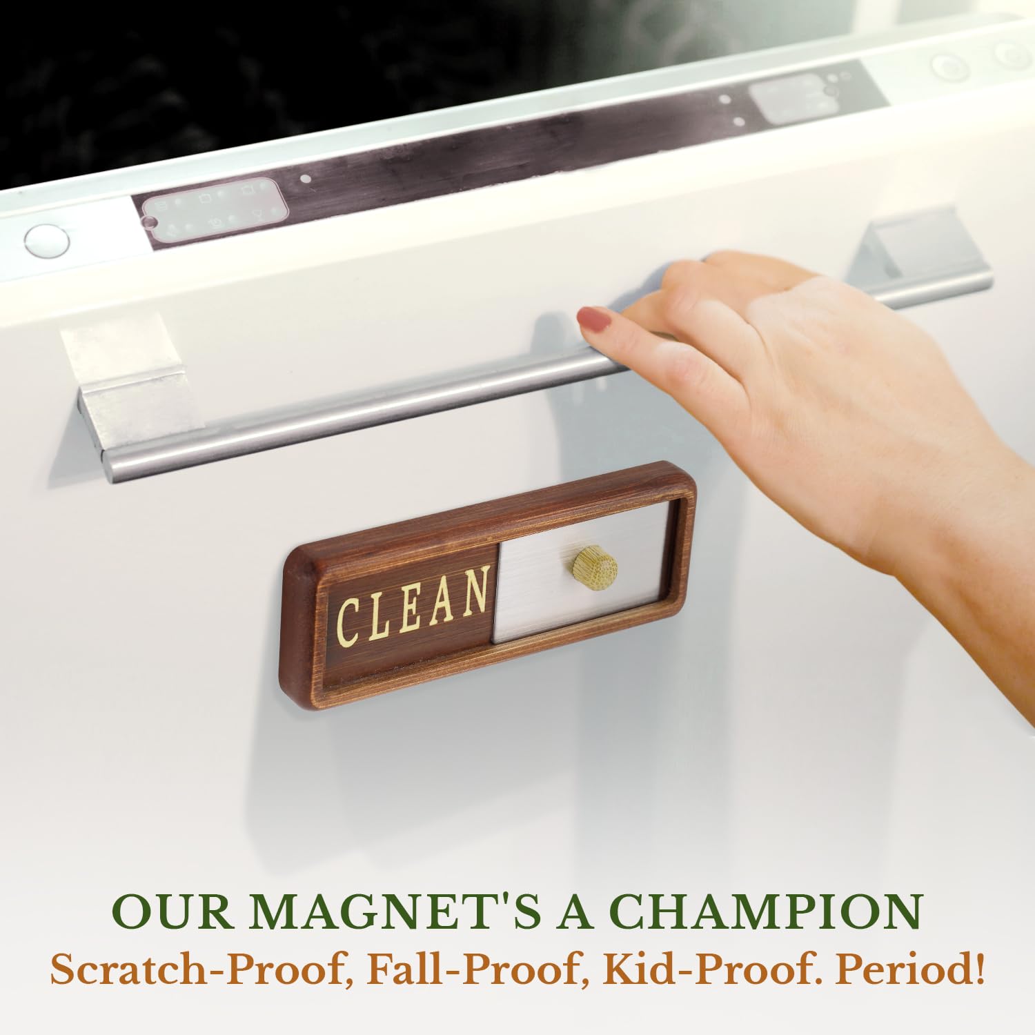 TEYGA Dishwasher Magnet Sign - Clean/Dirty Indicator for Kitchen, Dishwasher Status Marker for Home & Office Use