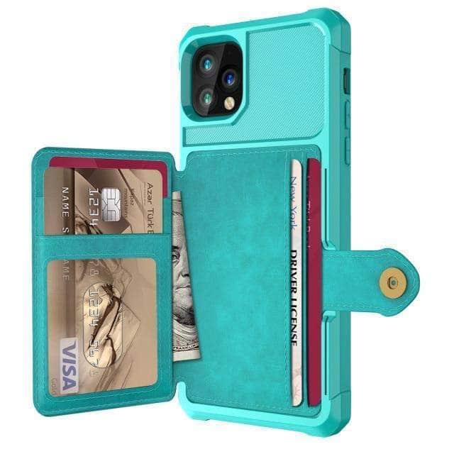 Premium Leather Wallet Case for iPhone 13 Pro - RFID Blocking Credit Card Holder & Phone Cover - Perfect for Business, Travel & Daily Use
