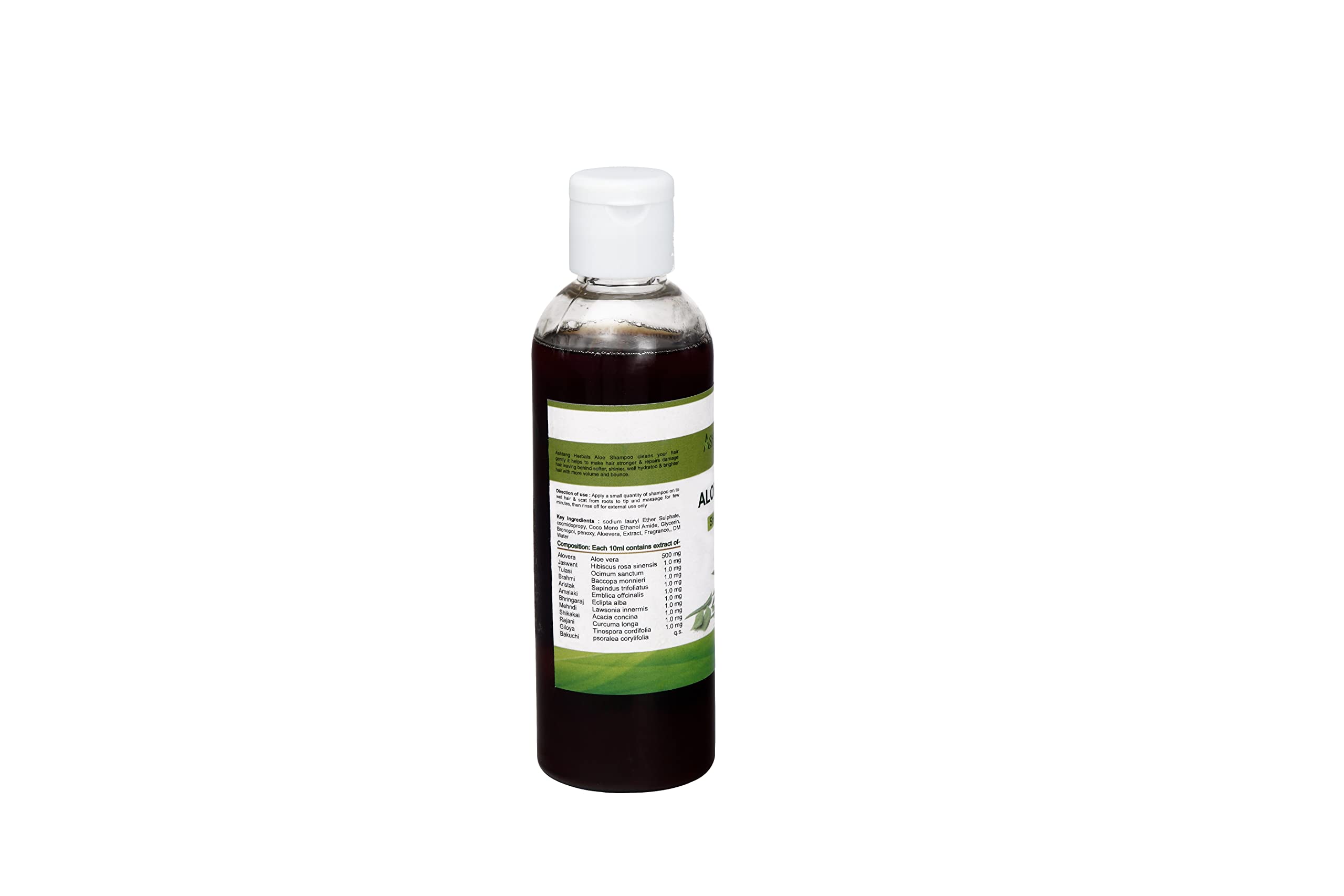 Organic Aloe Vera Shampoo for Hair Growth & Repair - 200ml | Ayurvedic Herbal Shampoo for Dry, Frizzy Hair - Sulfate-Free, Unisex for Men & Women | Perfect for Daily Hair Care & Scalp Nourishment