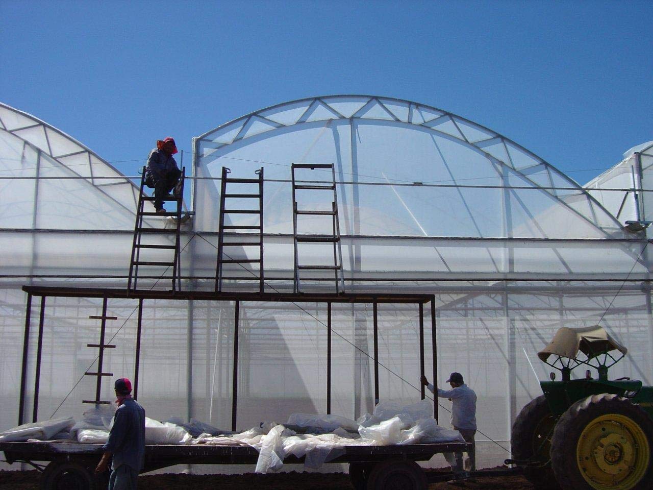 6 Mil Clear Greenhouse Plastic Film Cover - 16ft x 55ft Durable Polyethylene Sheeting for Plant Protection | UV Resistant, 4-Year Lifespan | Perfect for Backyard Gardens, Commercial Greenhouses & Plant Nurseries