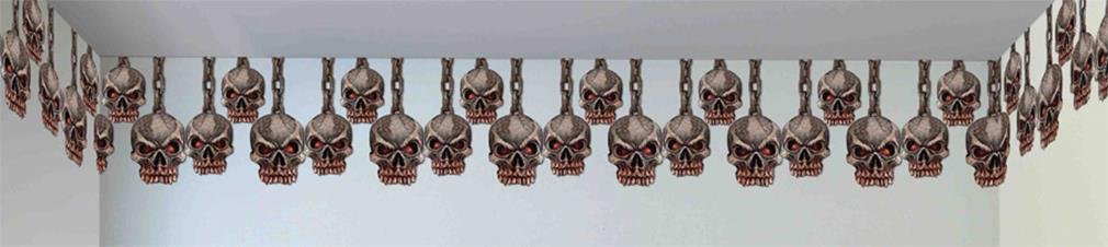 20-Foot Hanging Skull Decorations - Halloween Party Supplies & Spooky Home Decor by Forum Novelties | Perfect for Halloween Parties, Haunted Houses & Themed Events