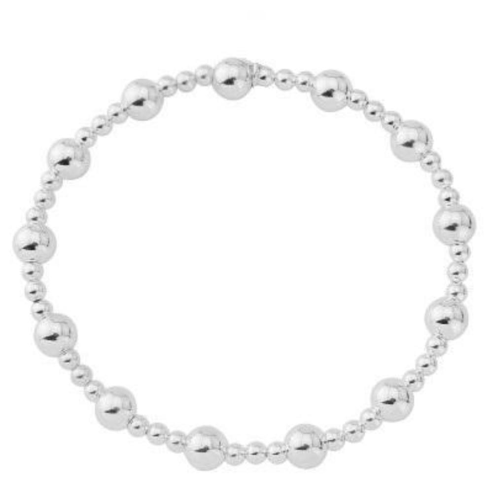 Silver Harmony Bracelet for Women - Elegant Adjustable Sterling Silver Bangle for Everyday Wear, Meditation & Yoga Jewelry