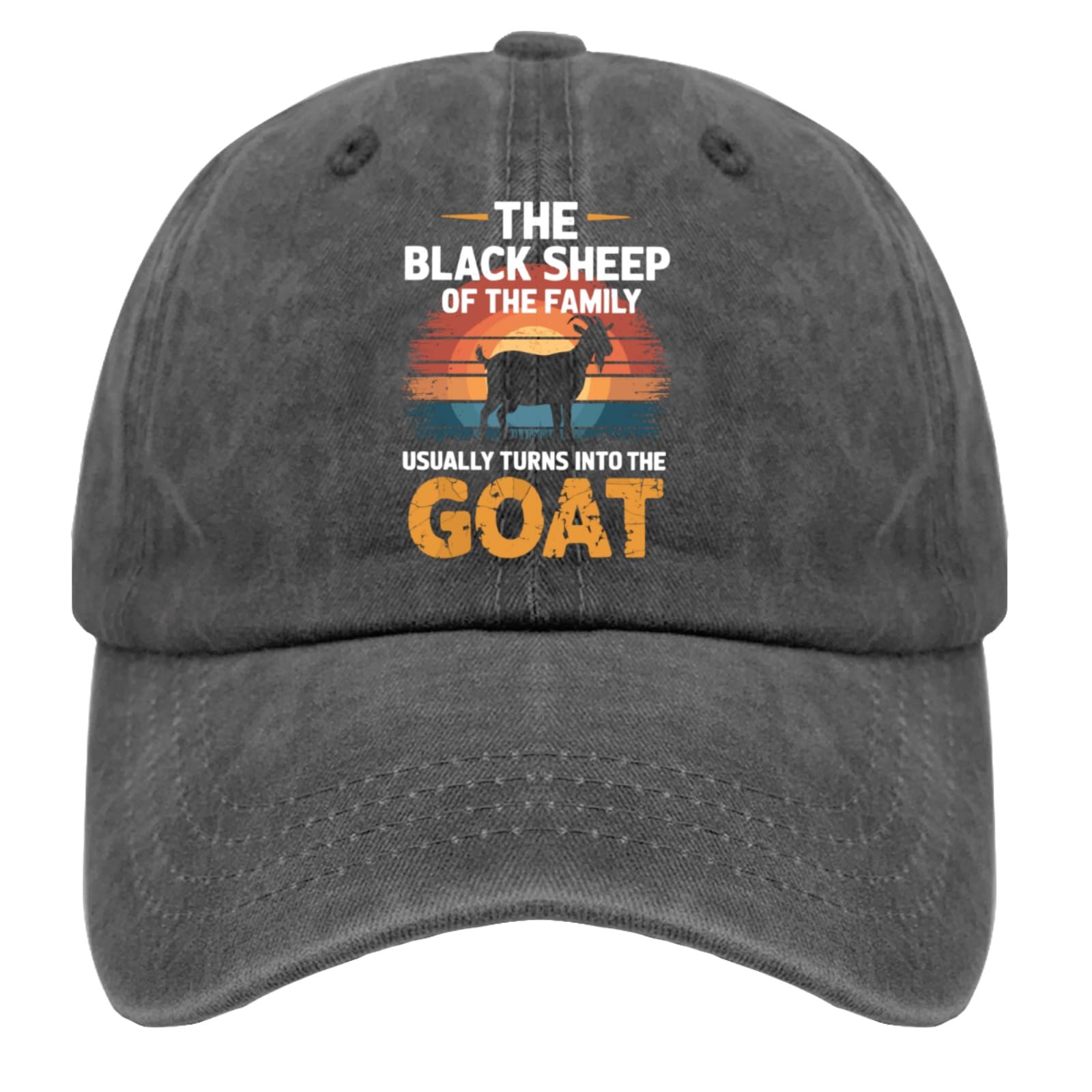 Black Sheep Baseball Cap - Adjustable Fitted Golf Hat for Men | Perfect for Casual Wear, Sports & Outdoor Activities