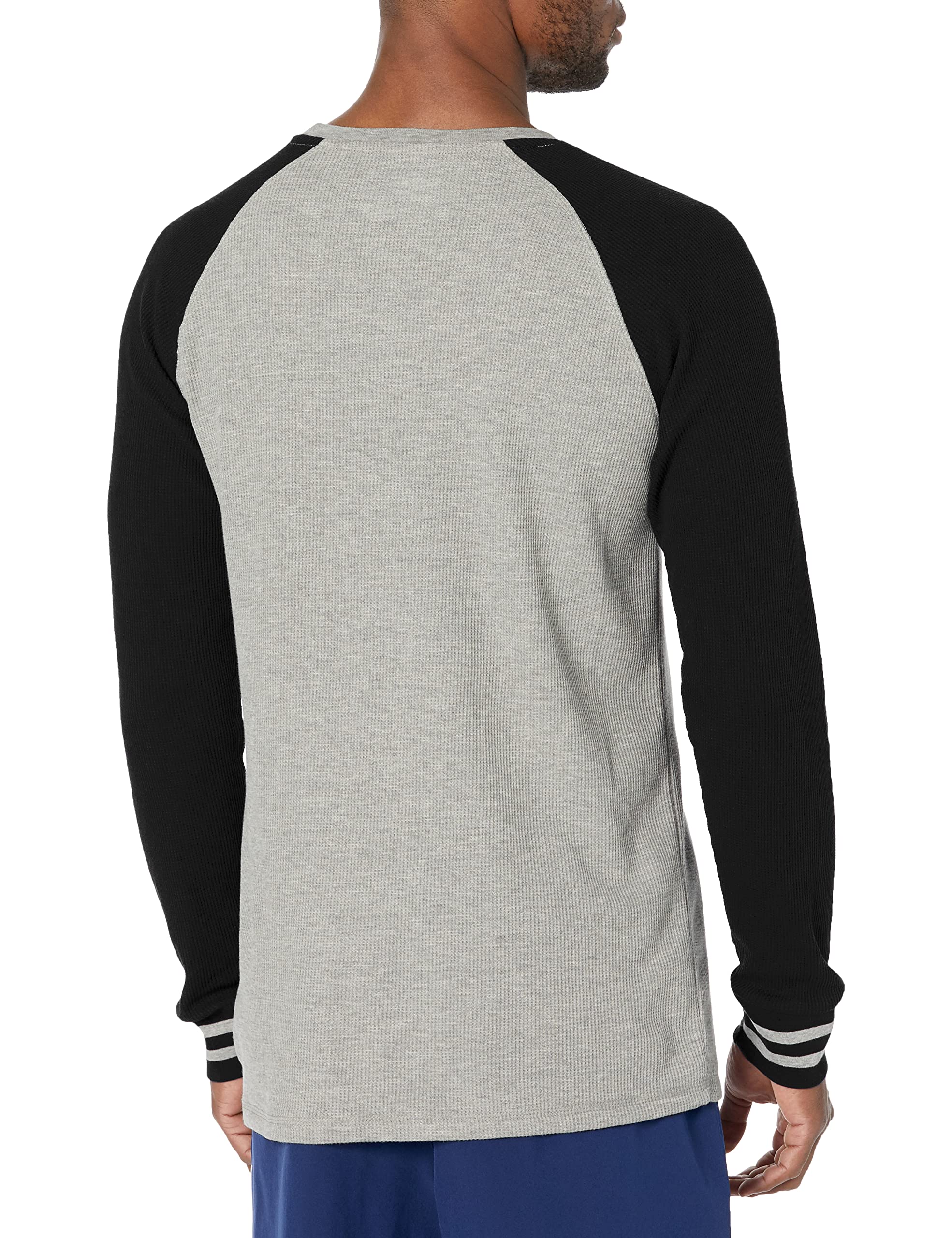 Champion Men's Long Sleeve Waffle Thermal Crewneck Shirt - Soft Cotton Blend for Sleep, Lounge & Casual Wear - Cozy Winter Pajama Top & Home Outfit