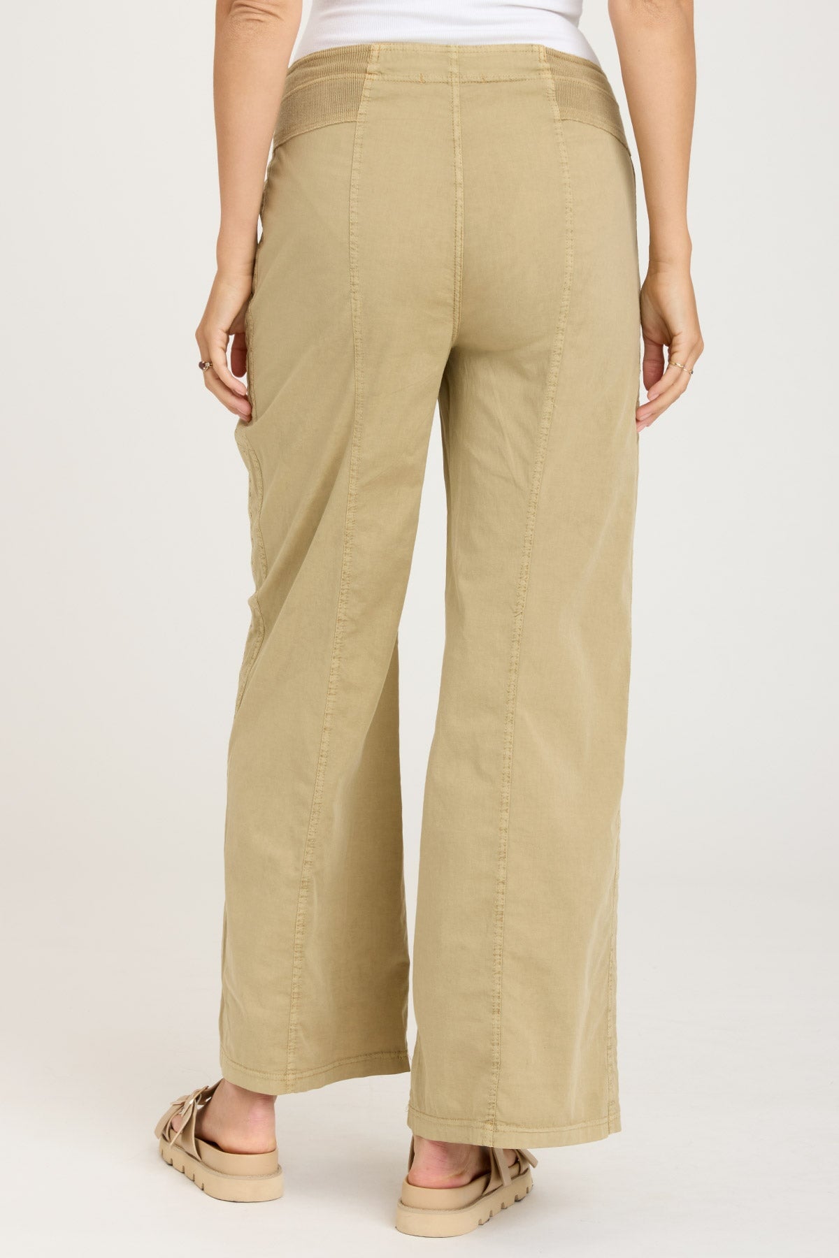 Nisha Women's Wide Leg Linen Pants - Comfortable High Waisted Casual Trousers for Summer | Perfect for Beach, Travel & Everyday Wear