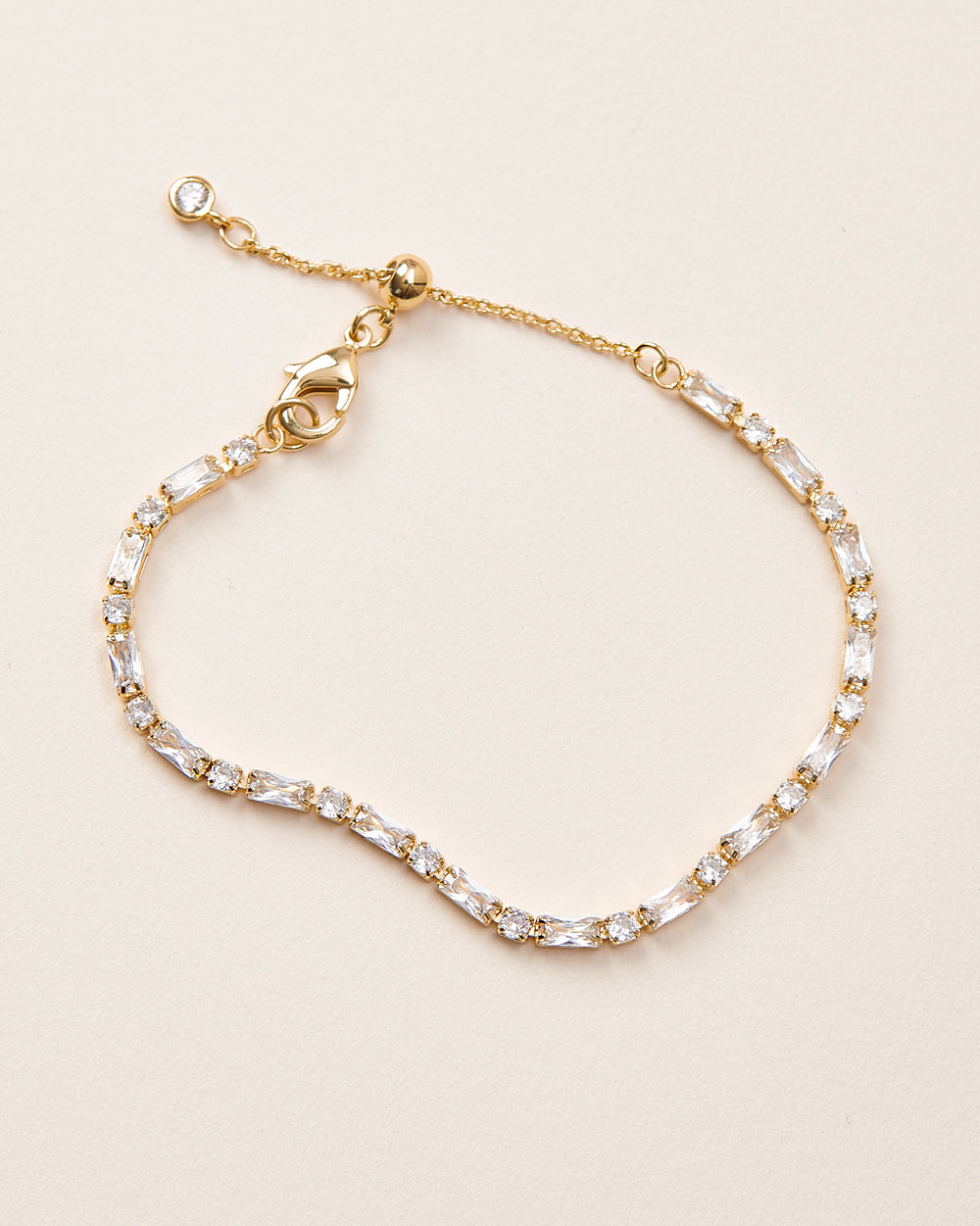 Zara CZ Adjustable Bracelet for Women - Cubic Zirconia Fashion Jewelry, Gold/Silver Tone Adjustable Chain Bracelet - Perfect for Gifts, Parties & Everyday Wear
