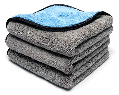 Premium Cobra Shine & Buff Waterless Wash Towels (3-Pack) - Microfiber Car Detailing Cloths for Dust-Free Cleaning, Wax Application & Quick Shine - Perfect for Cars, Motorcycles & RVs