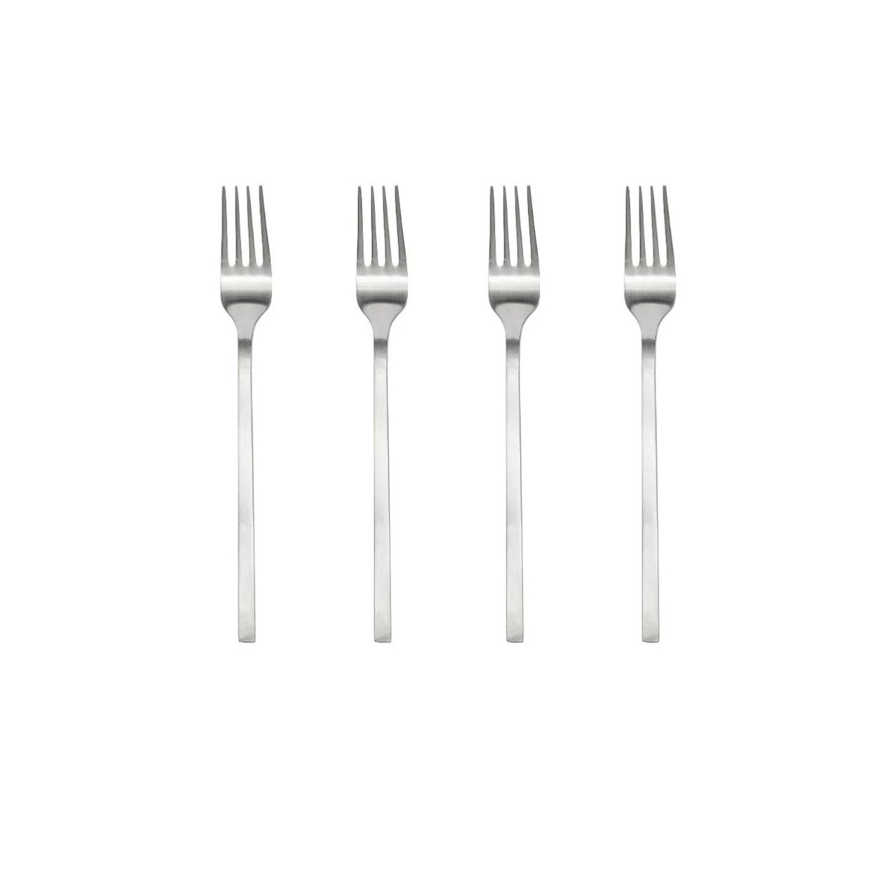 OYOY Yuka Stainless Steel Forks Set of 4 - Durable Modern Flatware for Restaurants, Catering & Home Dining - Perfect for Dinner Parties, BBQ & Everyday Use