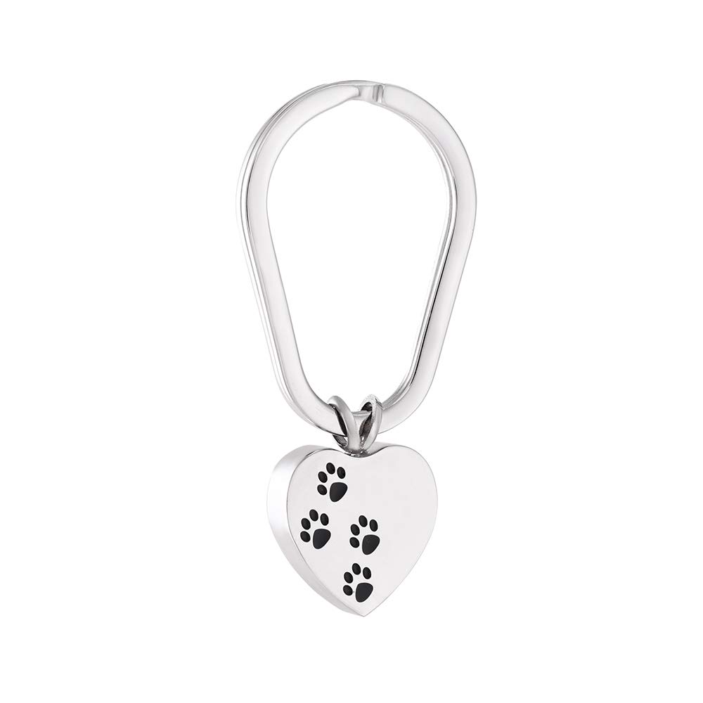 Stainless Steel Memorial Urn Keychain - Moon/Dog Tag/Heart Shape Cremation Ashes Holder Keepsake for Loved Ones | Perfect for Pet Memorials, Military Tributes & Family Remembrance Jewelry