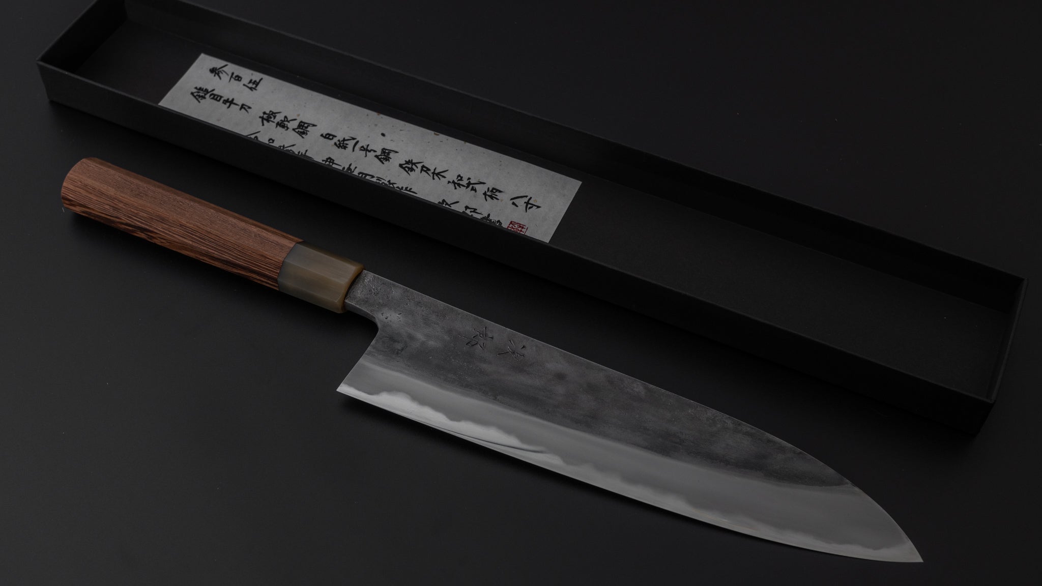 Premium Jiro Tsuchime Wa Gyuto 240mm Japanese Chef Knife - Taihei Tagayasan Handle (#305) - Perfect for Sushi, Meat Cutting & Professional Kitchen Use