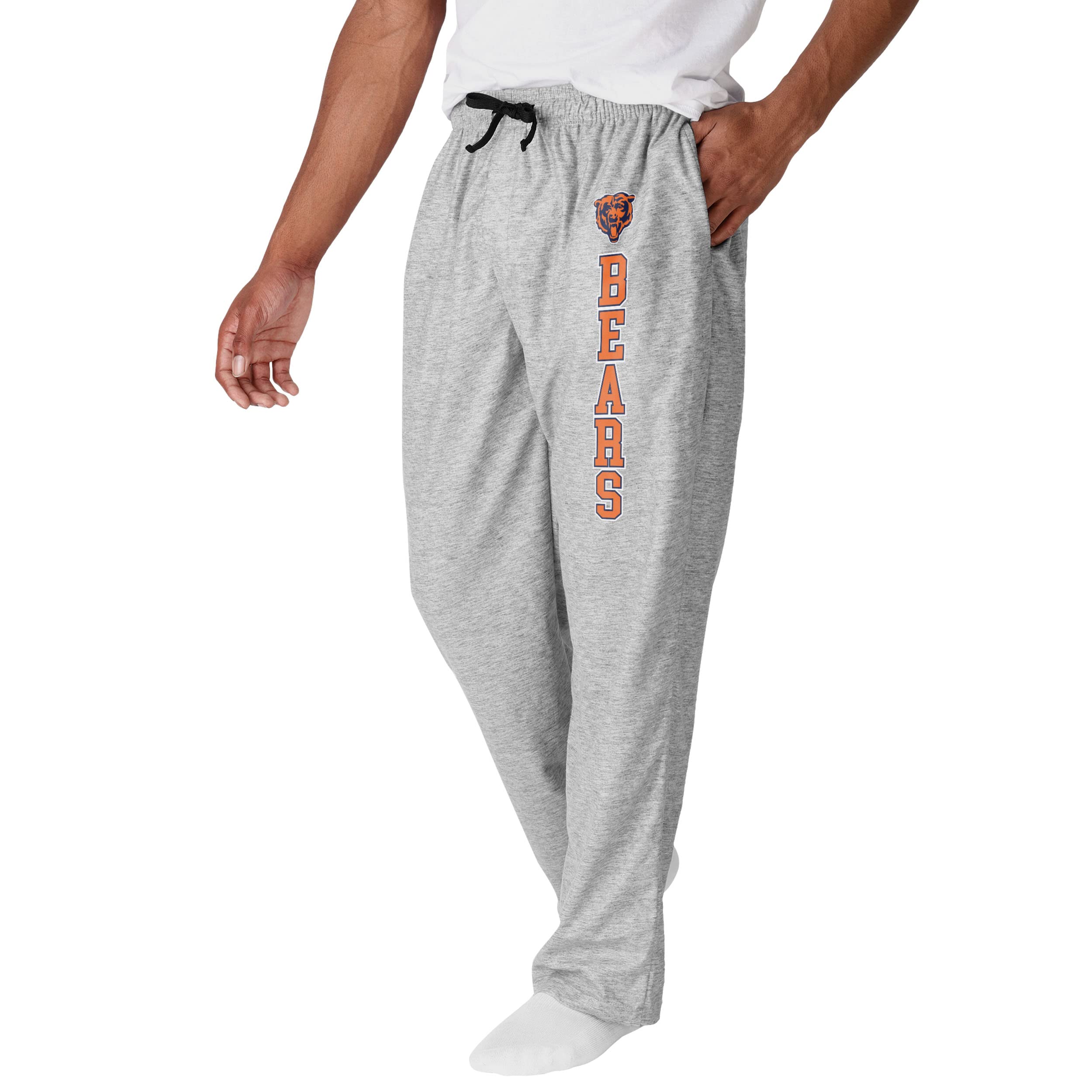 FOCO Men's NFL Team Logo Lounge Pants - Soft & Comfortable Sleepwear Pajama Bottoms for Football Fans - Perfect for Lounging, Sleeping & Game Day Outfits