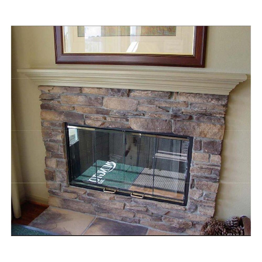Handcrafted Avalon Traditional Wood Mantel Shelf - Rustic Fireplace Mantel for Home Decor | Perfect for Living Room, Bedroom & Farmhouse Style