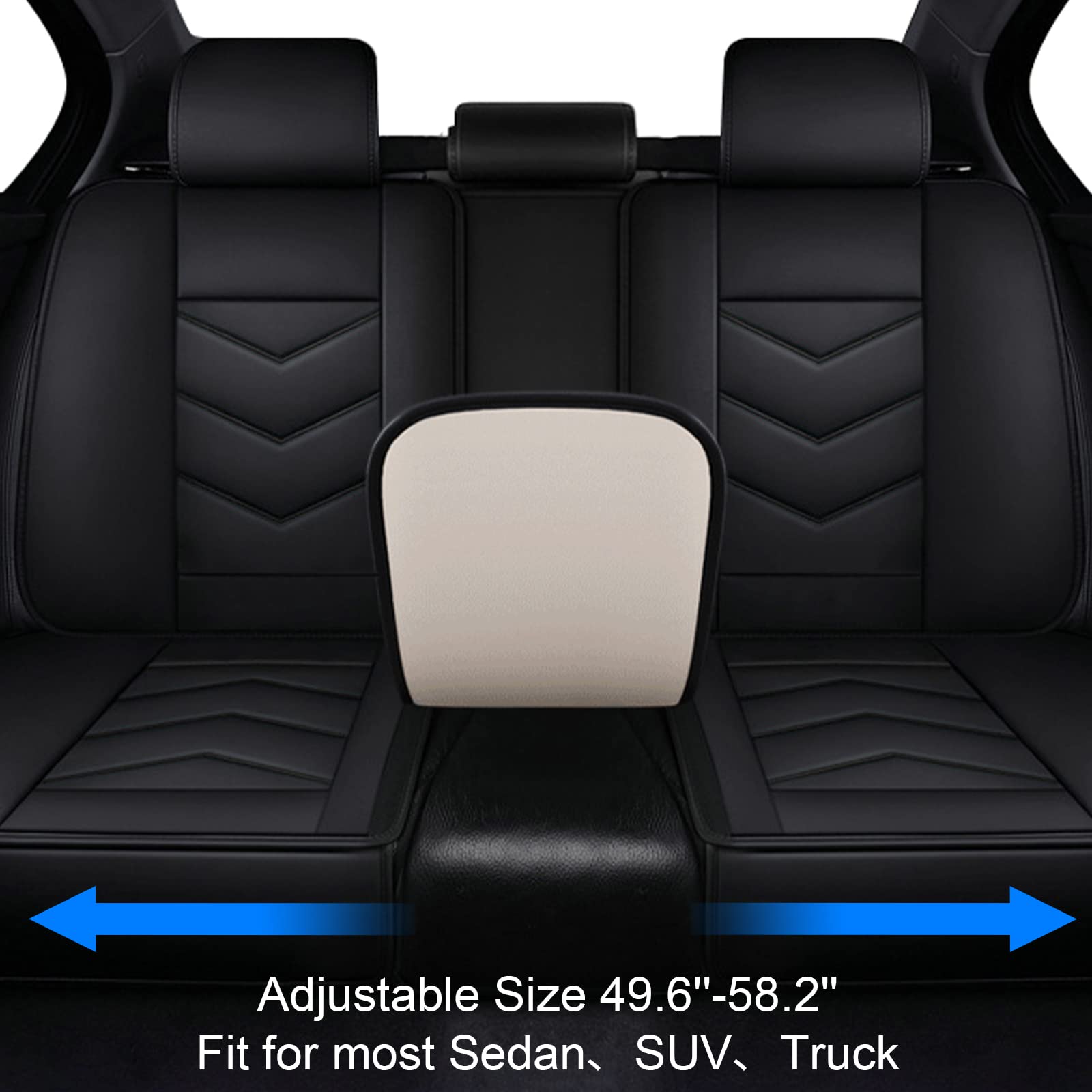Universal Full Coverage Waterproof Car Seat Covers - 5-Piece Set for Front & Rear Seats | Fits Most Vehicles Including Elantra, Jetta, Passat, Outlander | Durable Seat Protectors for Cars, SUVs & Trucks | Perfect for Daily Commute, Road Trips & Pet Owners (Black)