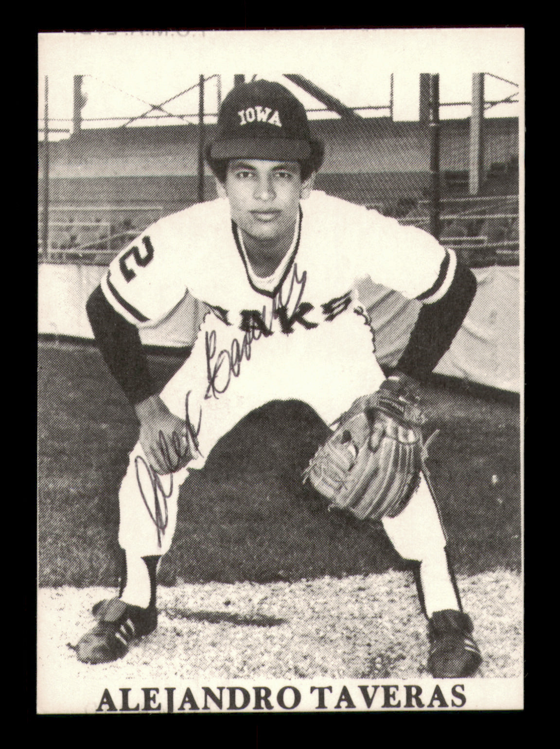 Alex Taveras Autographed 1975 TCMA Rookie Baseball Card - Iowa Oaks Collectible - Perfect for Sports Memorabilia Displays & Vintage Card Collections