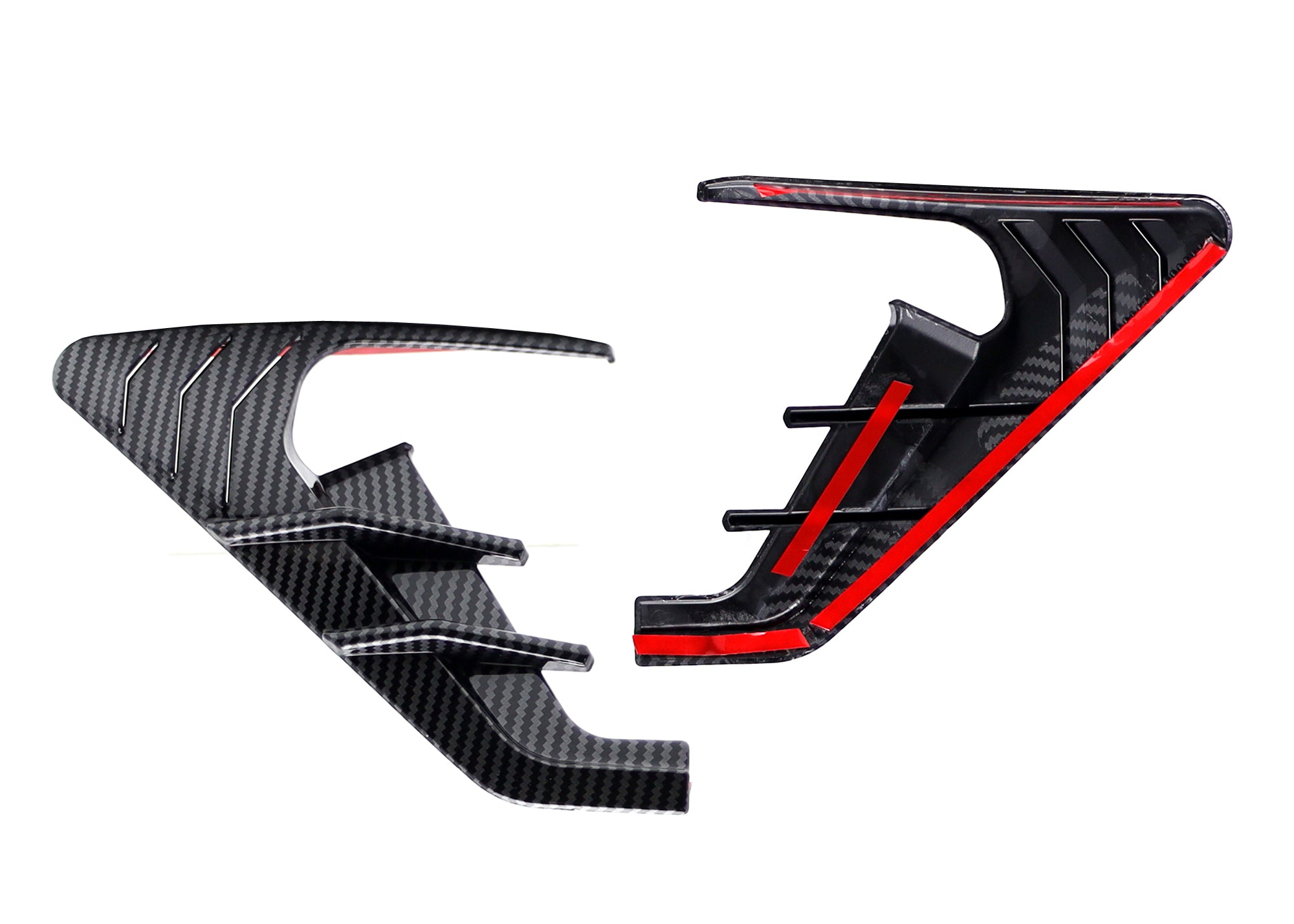 Gloss Black Carbon Fiber Shark Gill Side Marker Decals for Tesla Model 3 & Model Y - Premium Exterior Styling Upgrade for Sporty Look (2017-2023 Models) | Perfect for Car Enthusiasts & Customization Projects