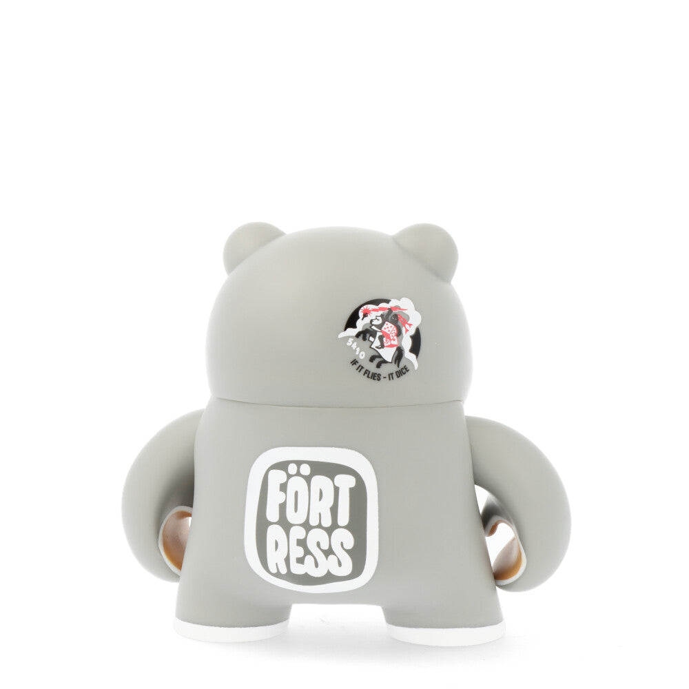 6 Pack Teddy Troops 2.0 Plush Stuffed Animals - Soft Grey Teddy Bears for Kids, Nursery Decor & Gift Giving