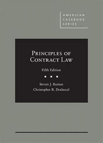 Principles of Contract Law - American Casebook Series Textbook | Legal Studies, Law School Essentials, Contract Law Guide for Students & Professionals | Perfect for Law School Classes, Bar Exam Prep, and Legal Reference
