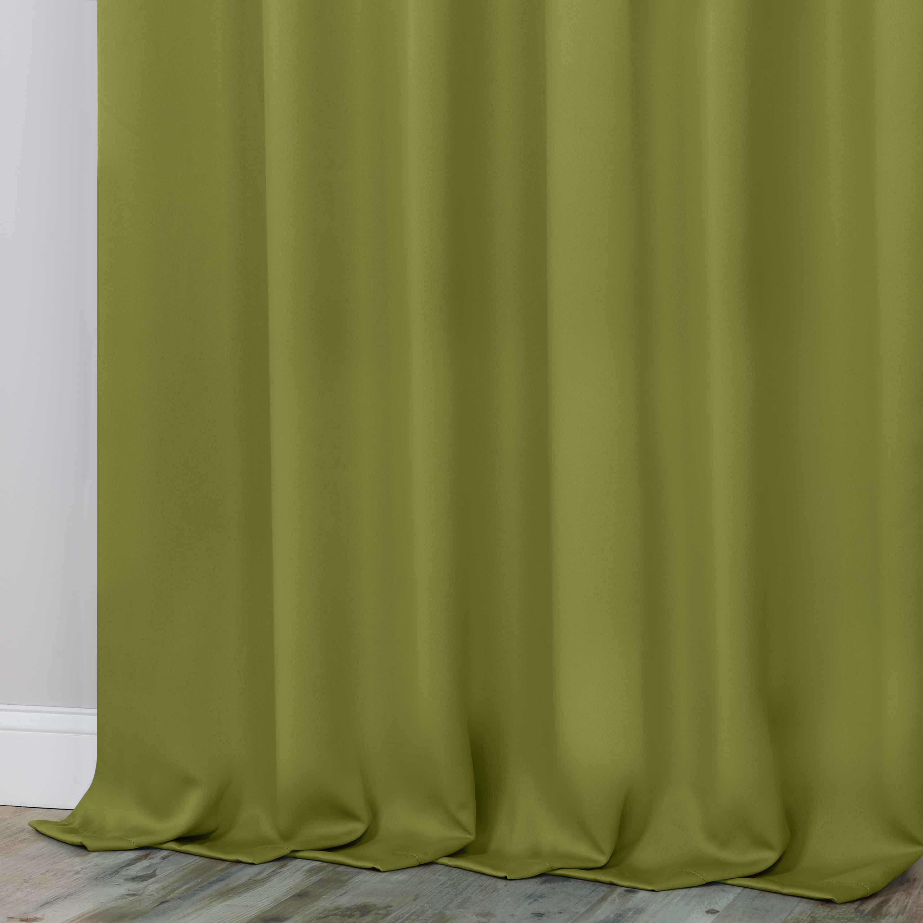 Classic Modern Solid Blackout Curtain Panels - Set of 2 for Bedroom & Living Room - Light Blocking Thermal Insulated Window Drapes for Home Decor