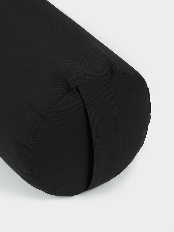 Organic Buckwheat Yoga Bolster Pillow - EU Certified for Meditation, Yoga & Relaxation - Perfect for Home, Studio & Travel Use