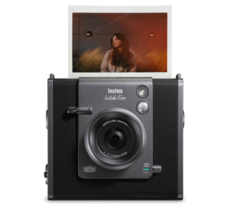 Fujifilm Instax Wide EVO Hybrid Instant Film Camera - Print Digital & Instant Photos - Perfect for Travel, Parties & DIY Scrapbooking