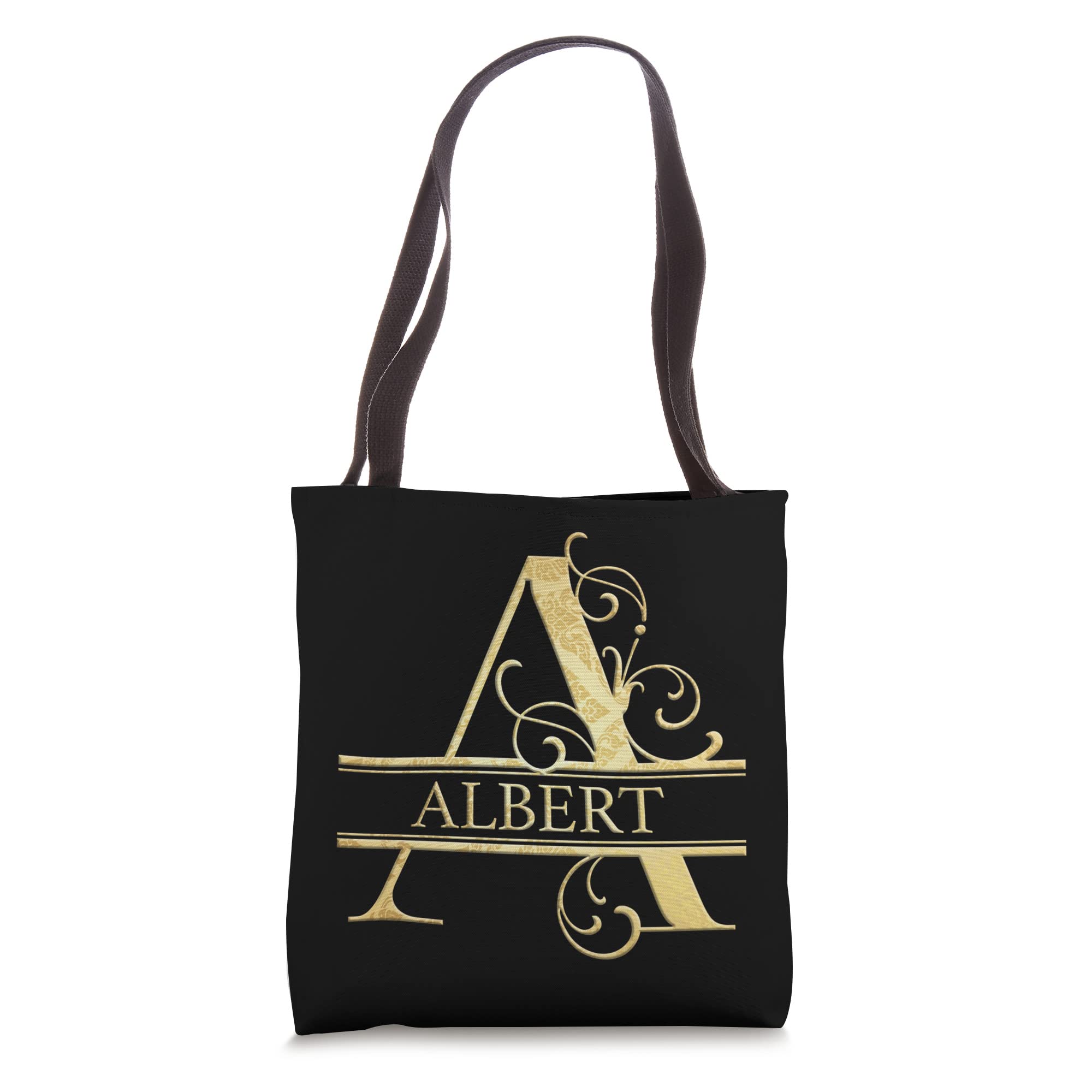 Albert Name Personalized Tote Bag - Customized Canvas Grocery Shopping Bag for Women & Men - Perfect for Work, Gym, Beach & Travel