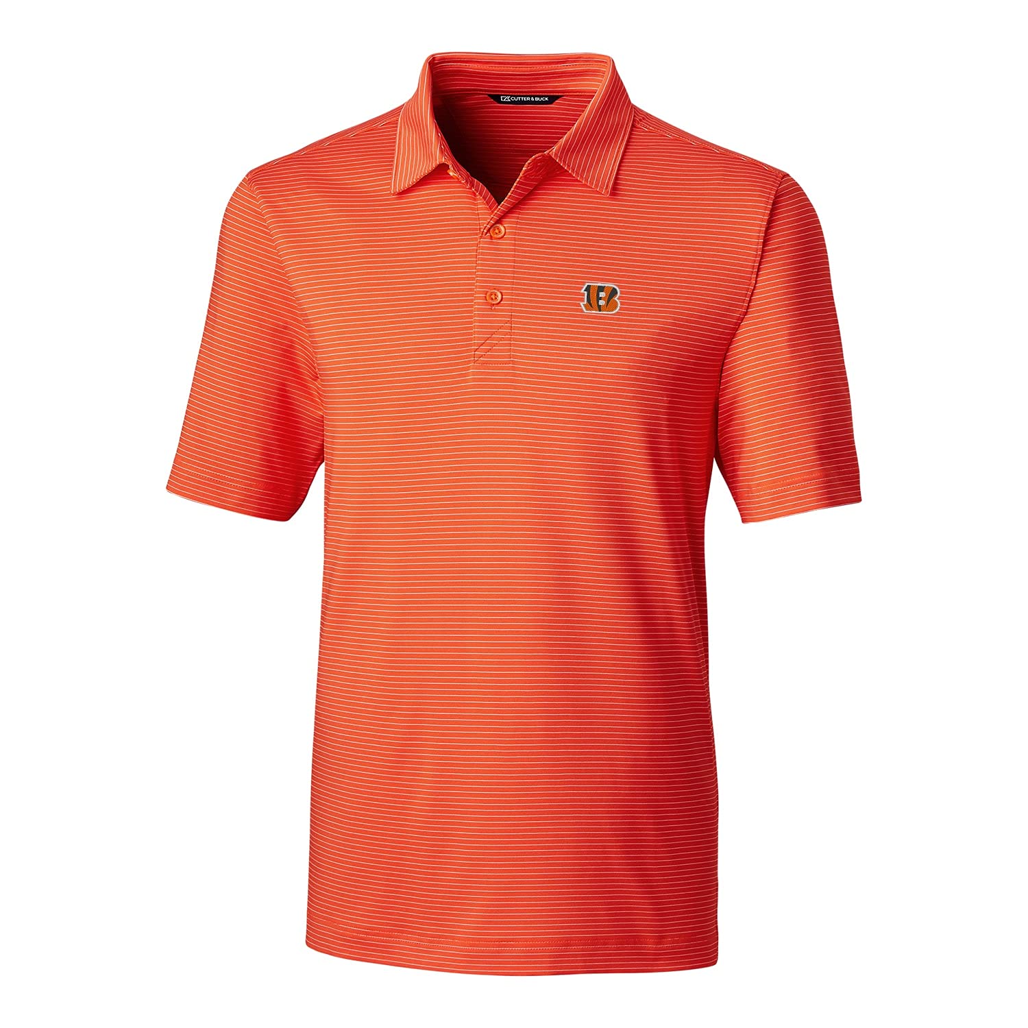 Cutter & Buck Men's NFL Big & Tall Forge Pencil Stripe Polo Shirt - Official Licensed NFL Apparel for Game Day & Casual Wear