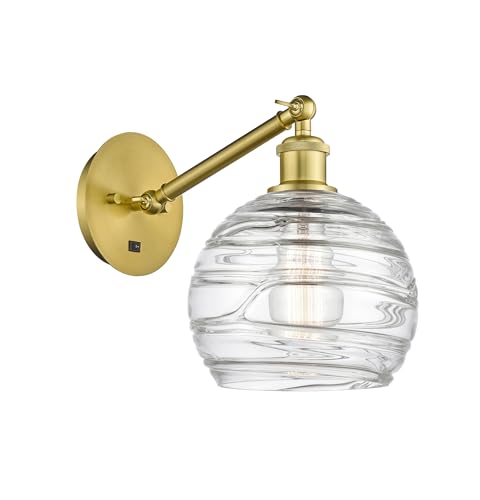 Satin Gold / Clear Deco Swirl