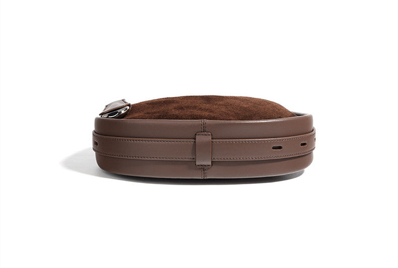 Stylish Leather Half Moon Crossbody Bag for Women - Trendy Boho Shoulder Purse - Perfect for Date Nights, Travel & Everyday Use