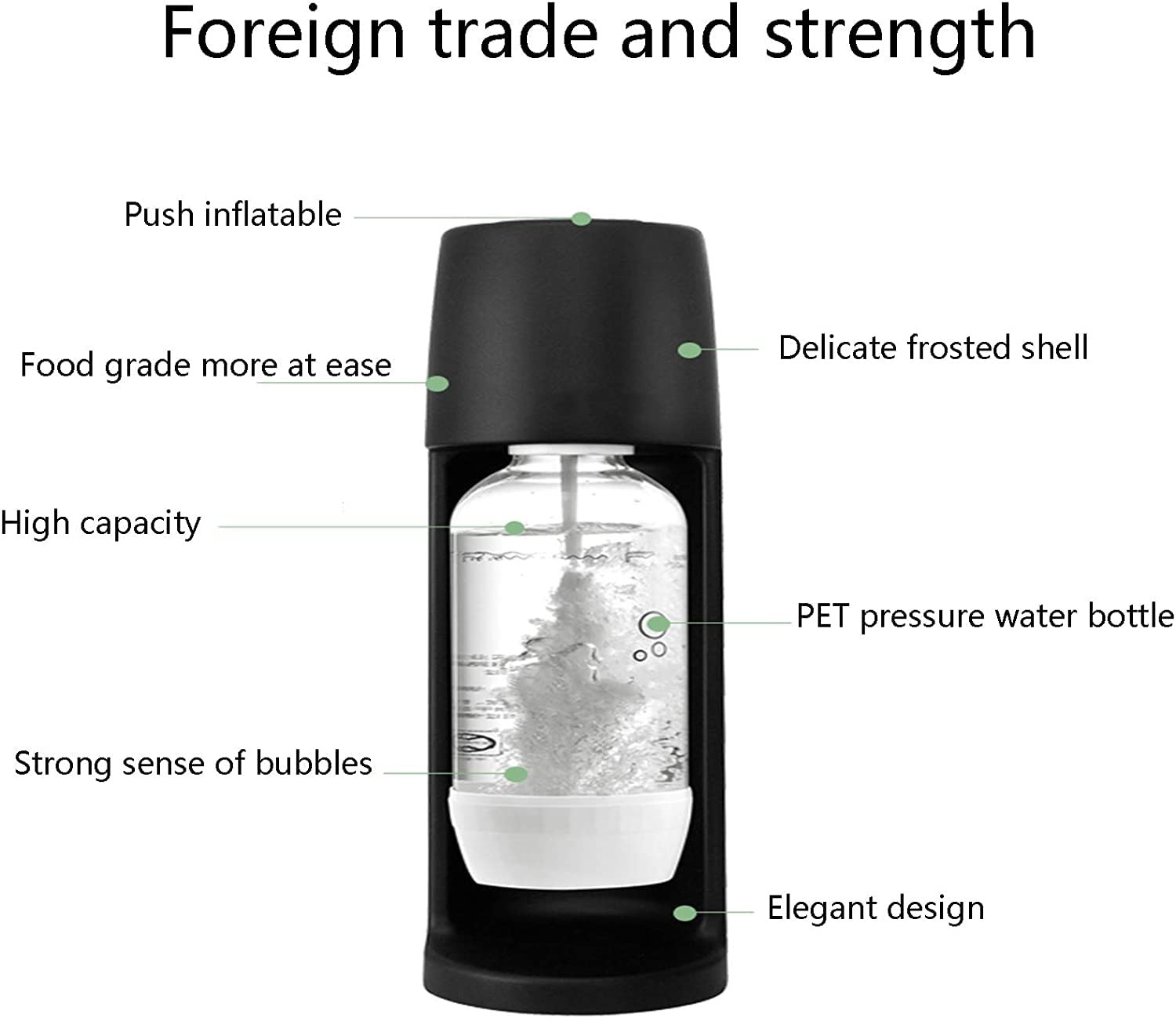 **Commercial & Household Soda Maker Machine - Bubble Water & Carbonated Beverage Maker for Home, Office, Parties (No CO2 Included) | Perfect for Sparkling Water, Cocktails & Healthy Drinks**