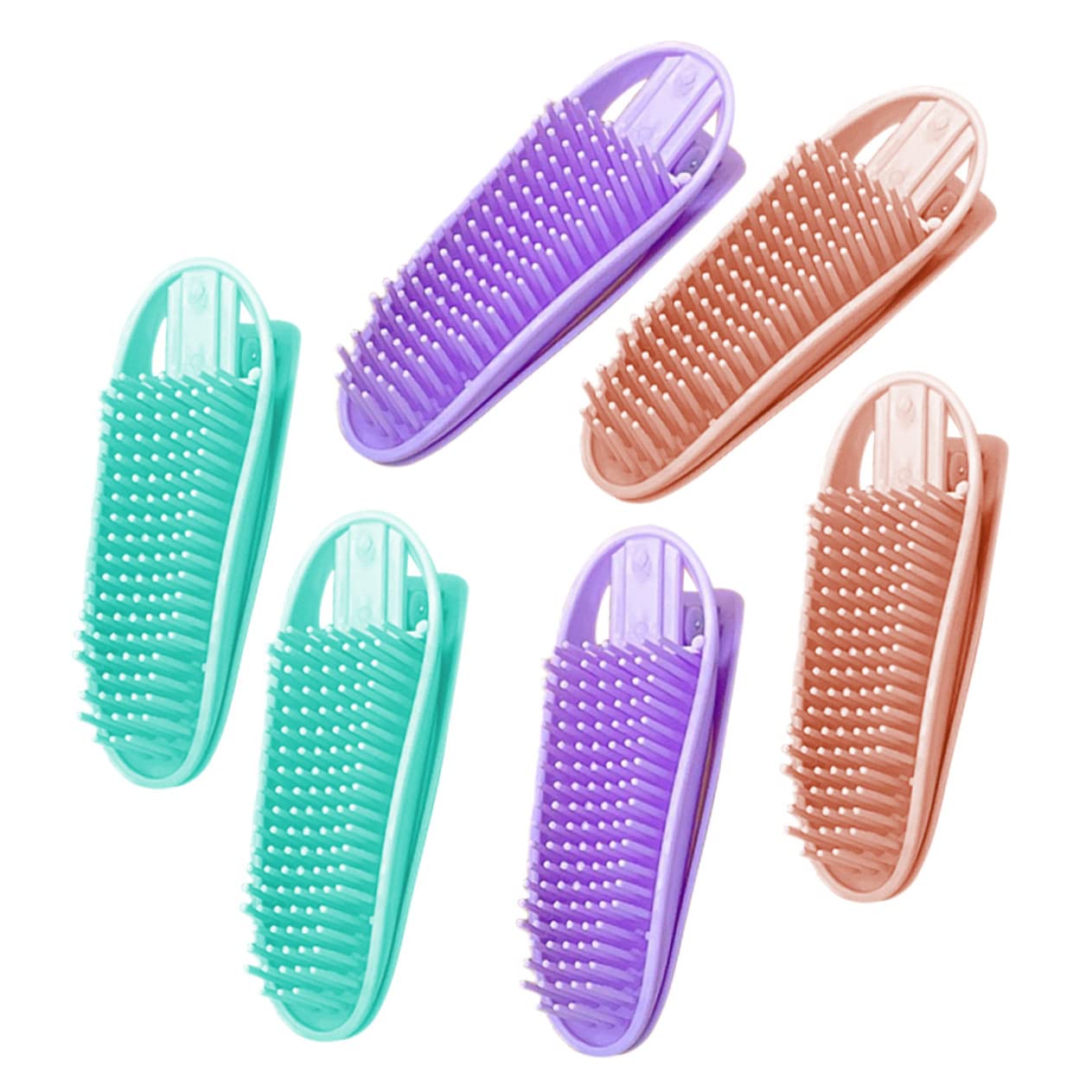 STOBOK 2 Sets Hair Rollers for Short Hair - Bang Rollers & Hair Clips for Volume (6pcs x 2) - Perfect for Styling, Curling & Adding Volume to Short Hair & Bangs at Home or Salon