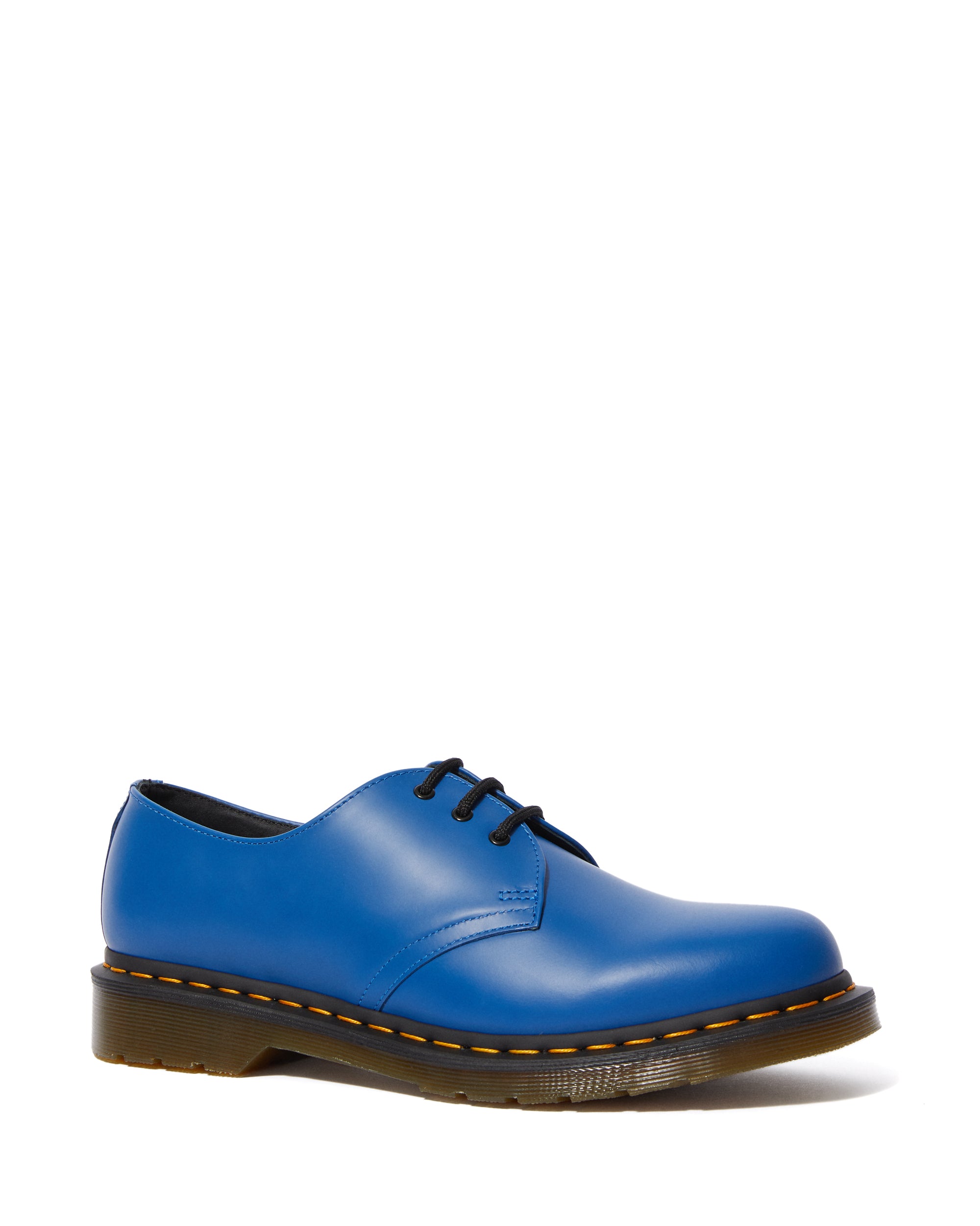 Dr. Martens 1461 Blue Smooth Oxford Shoes for Men - Classic 3-Eye Lace Up Casual & Work Shoes - Perfect for Office, Business, and Everyday Wear