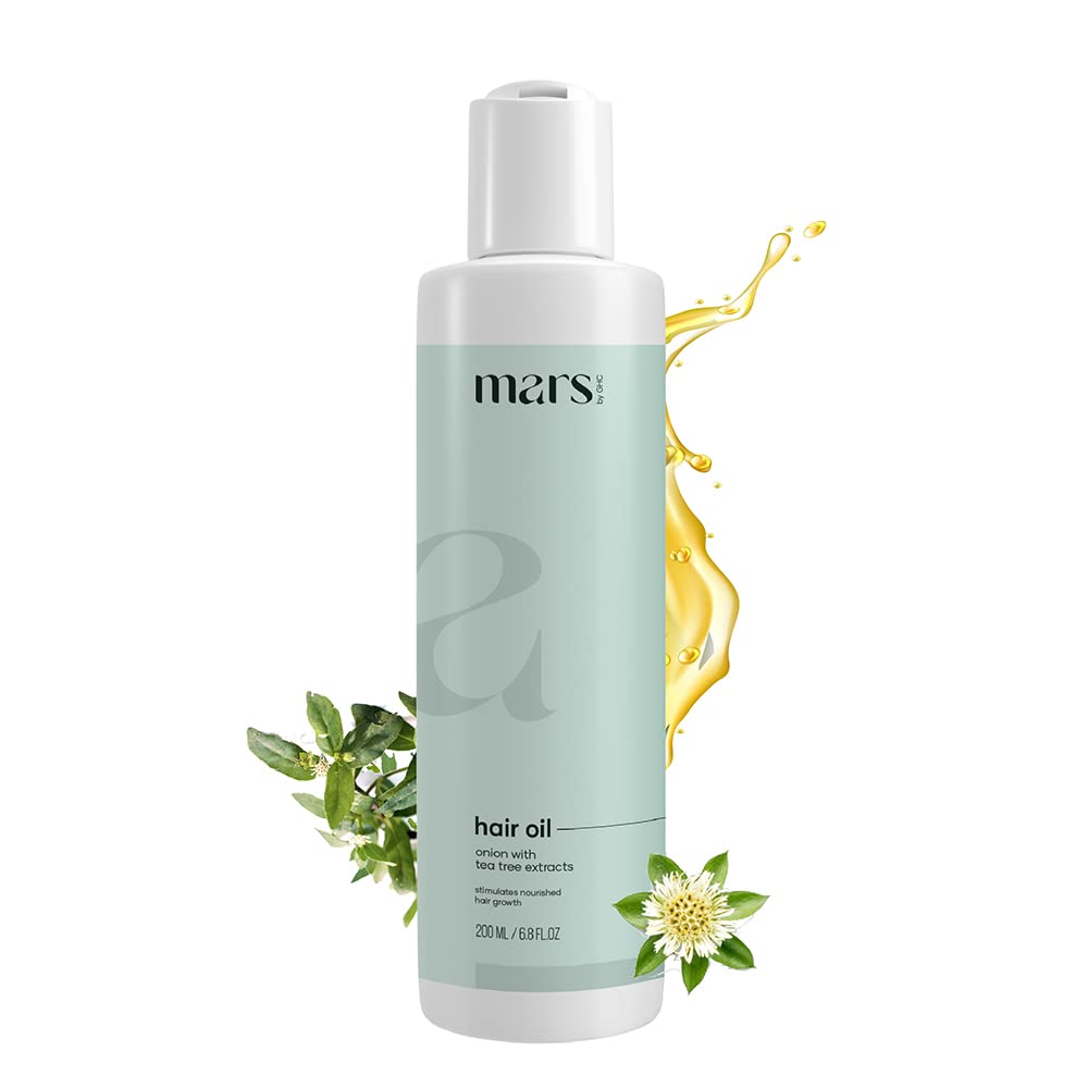 GHC Jojoba Hair Growth Oil with Brahmi, Tea Tree, Bhringraj & 18 Natural Oils - Thick, Shiny & Strong Hair Treatment (200ml) - Perfect for Daily Scalp Massage & Damaged Hair Repair