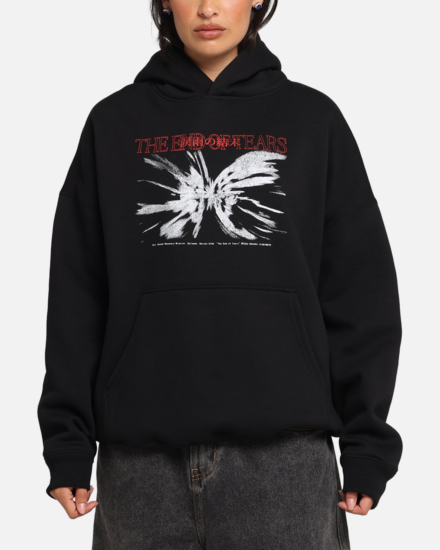 Naruto The End Of Tears Premium Hoodie Black - Anime Cosplay Hooded Sweatshirt for Men & Women | Perfect for Anime Conventions, Casual Wear & Gift Giving