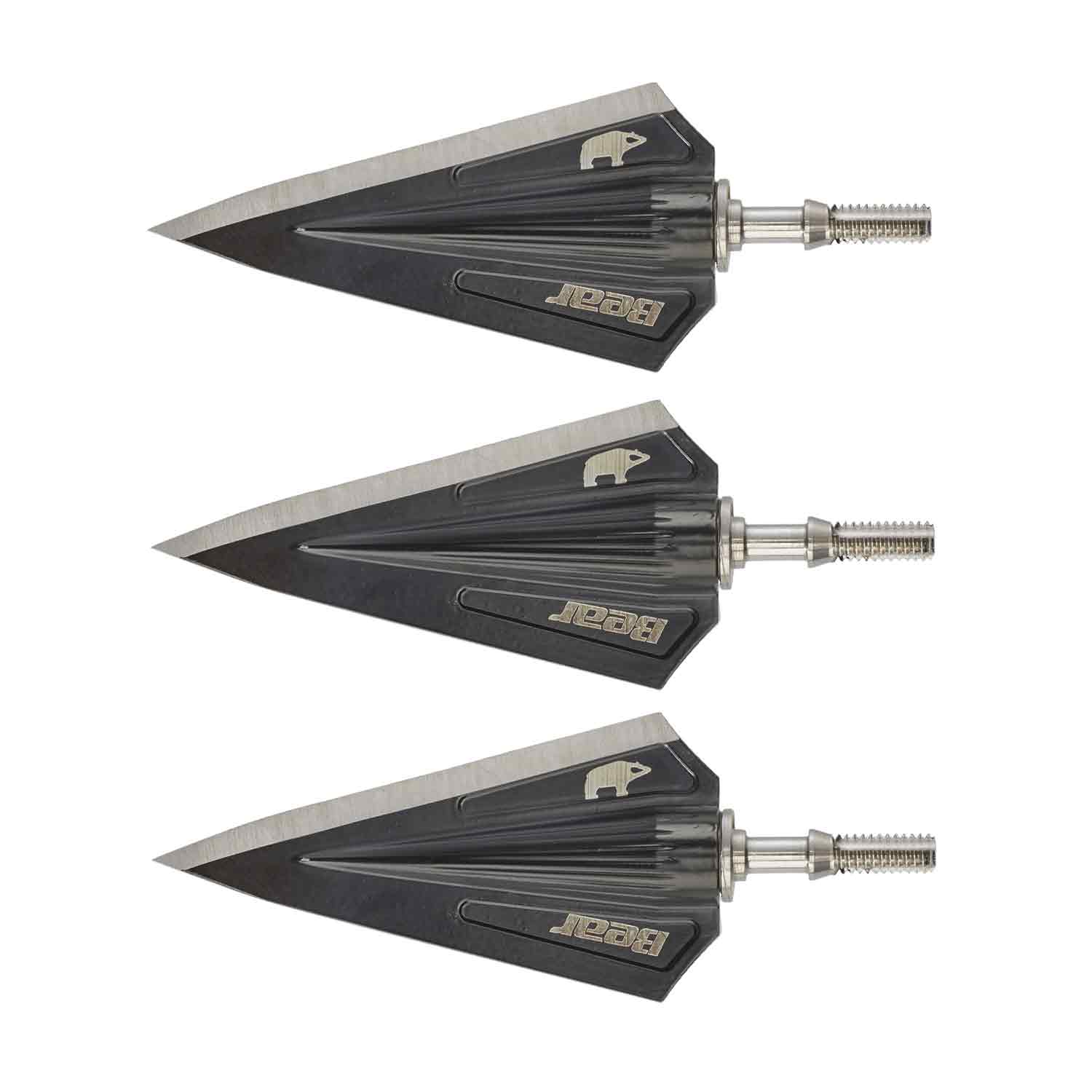 Bear Razorhead Variable Weight System Single Bevel Broadhead Kit (150gr 250gr) - Premium Hunting Broadheads for Deer, Elk & Big Game - Perfect for Bowhunting and Target Practice
